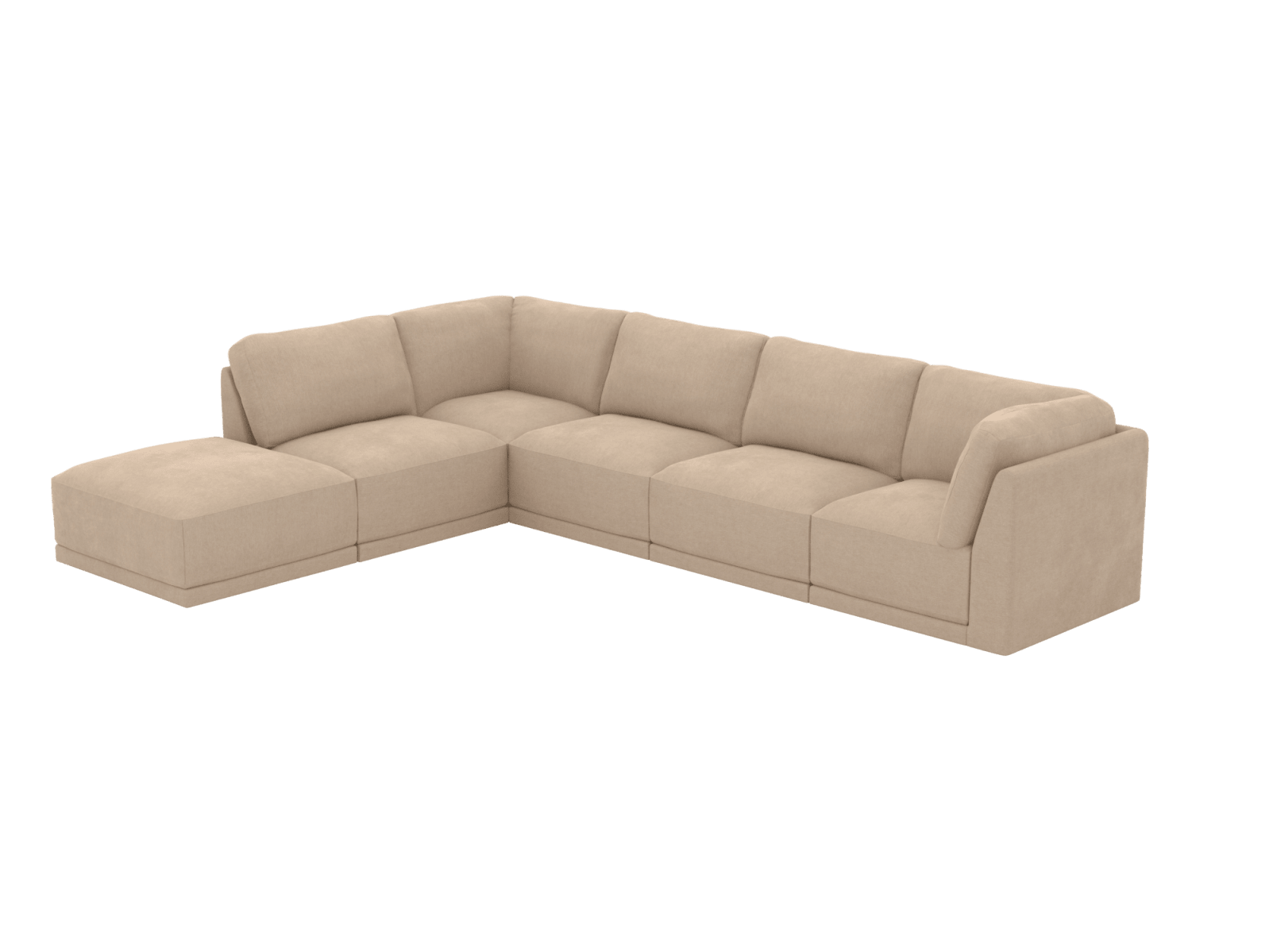 Emily Modular Sofa Muse Driftwood - 6 Piece color Muse Driftwood