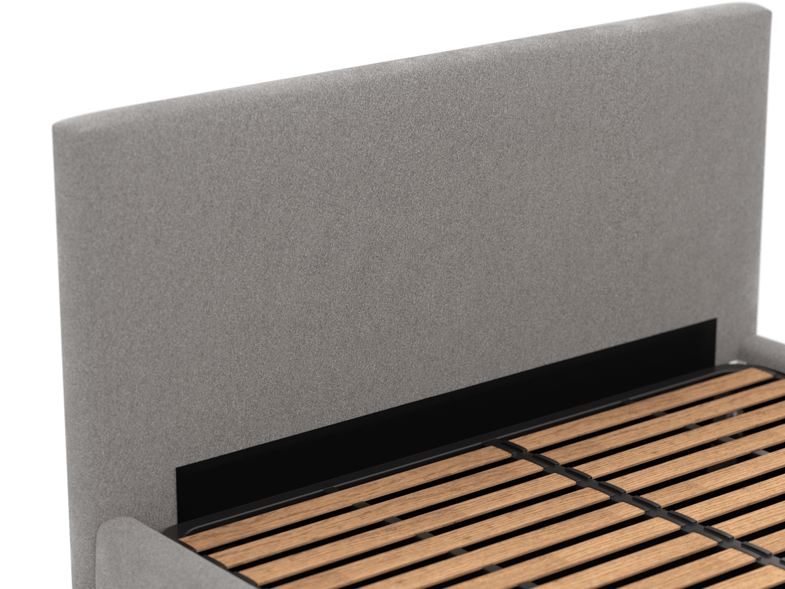 Haven Gas Lift Bed Toorak Pebble King color Toorak Pebble