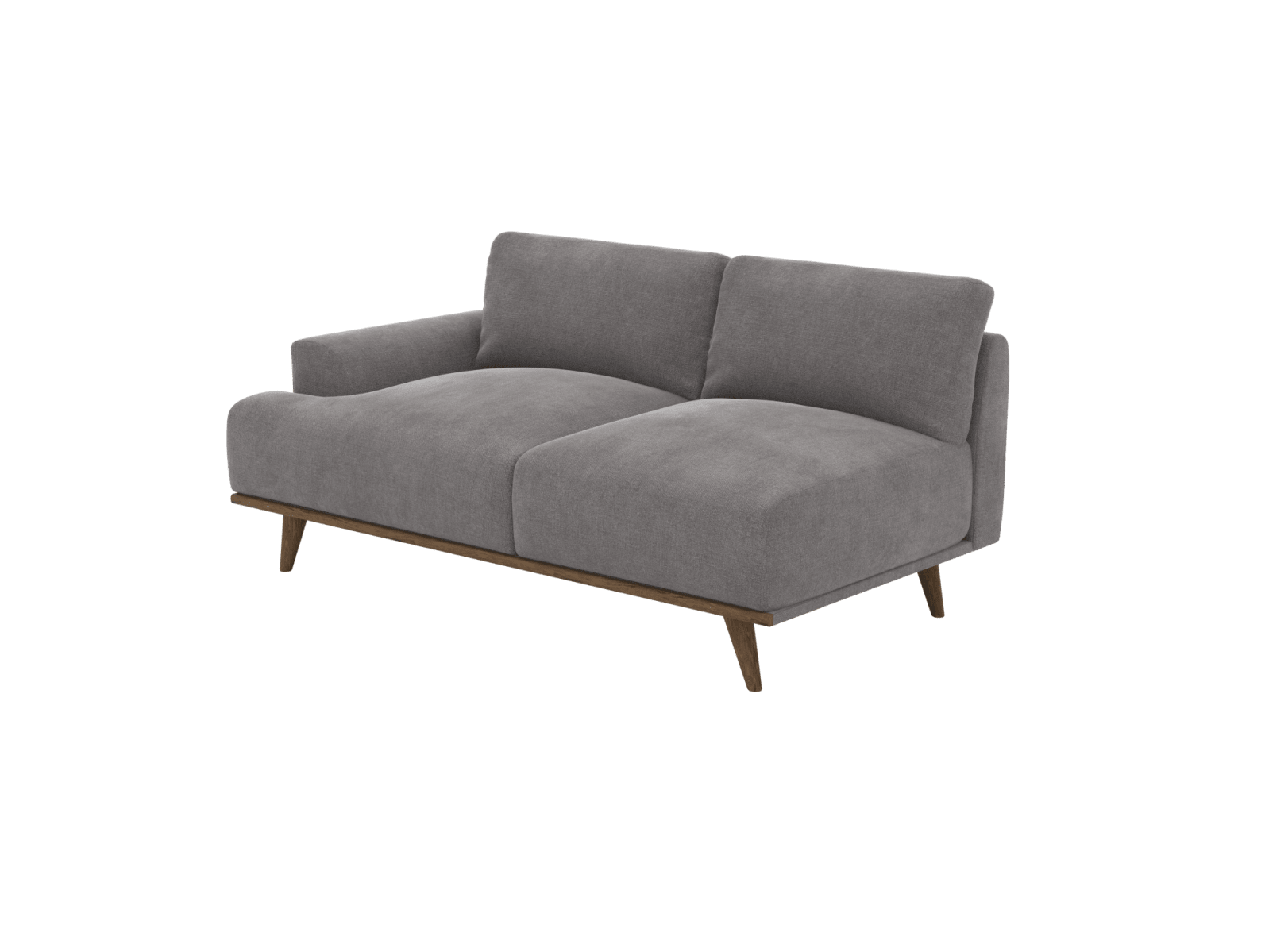 Dane Tribute Storm 2 Seat Left Facing Sofa Module color Tribute Storm