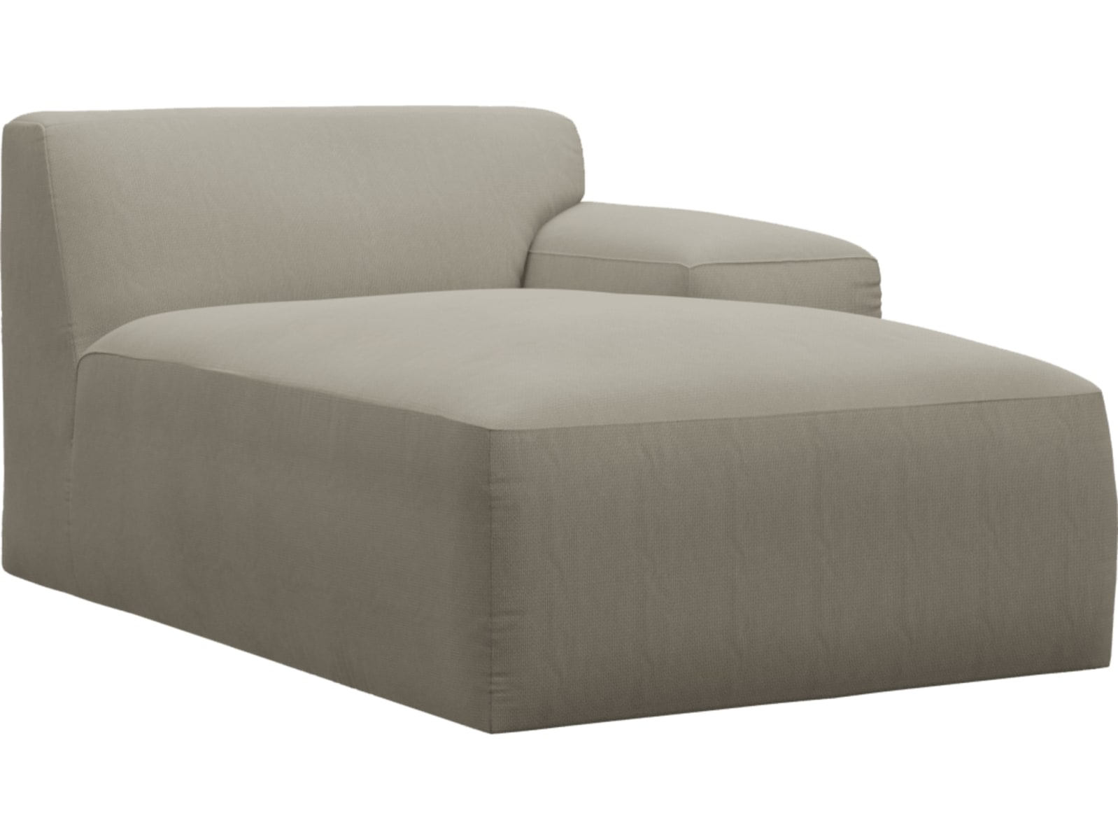 Copenhagen Plaza Natural Right Arm Facing Chaise Module color Plaza Natural
