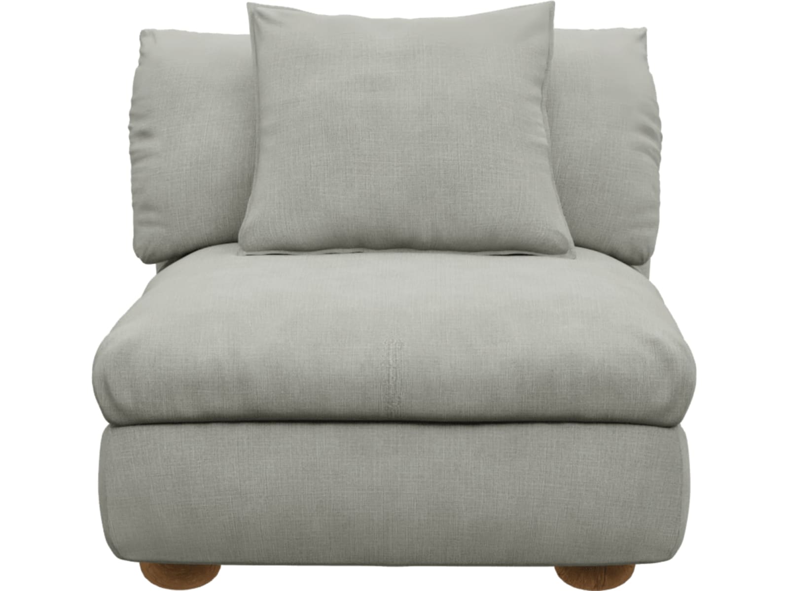 Tully Sofa Modules Slip Covers Toorak Pebble color Toorak Pebble