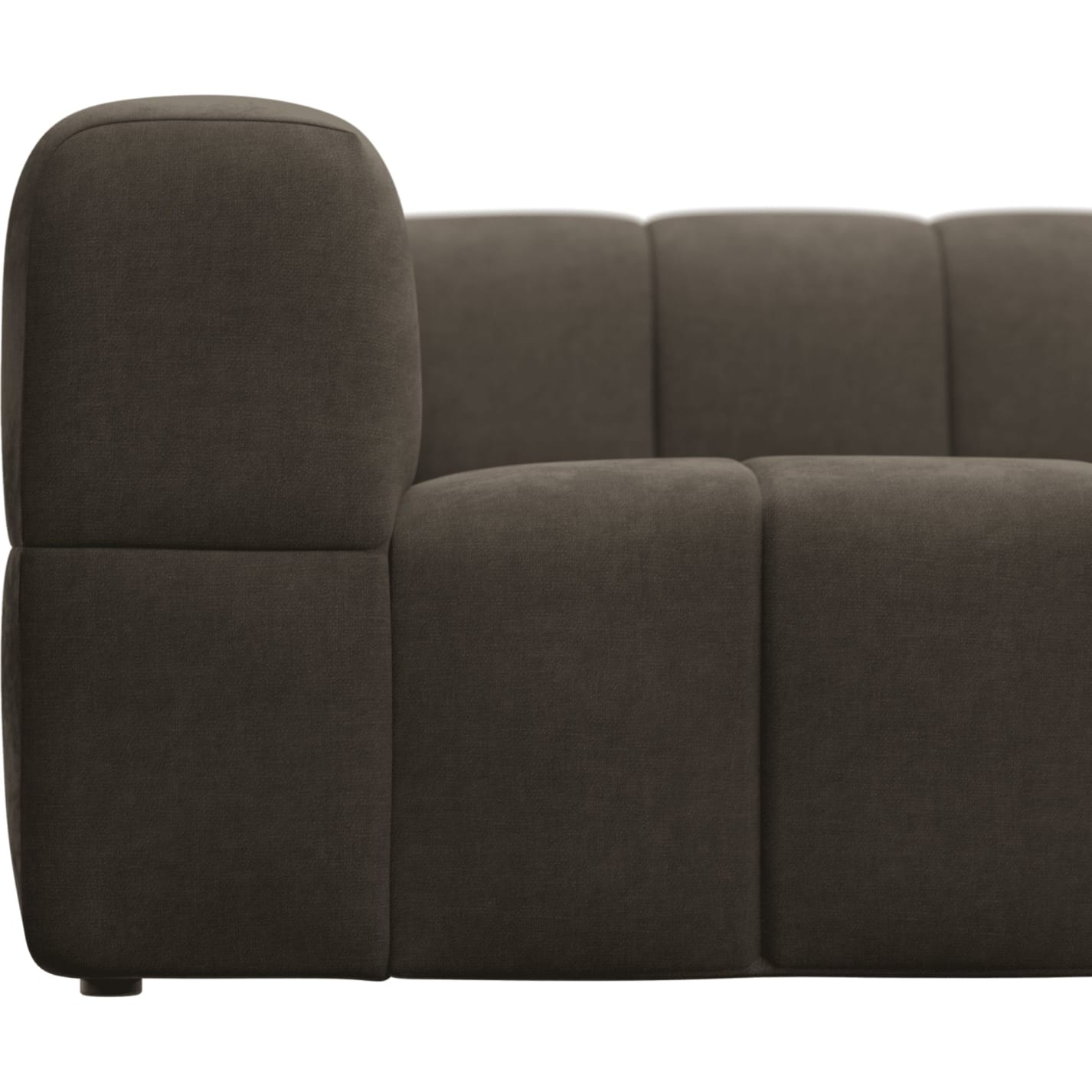 Lucello Muse Mink Modular Sofa with Ottoman - 5 Piece color Muse Mink