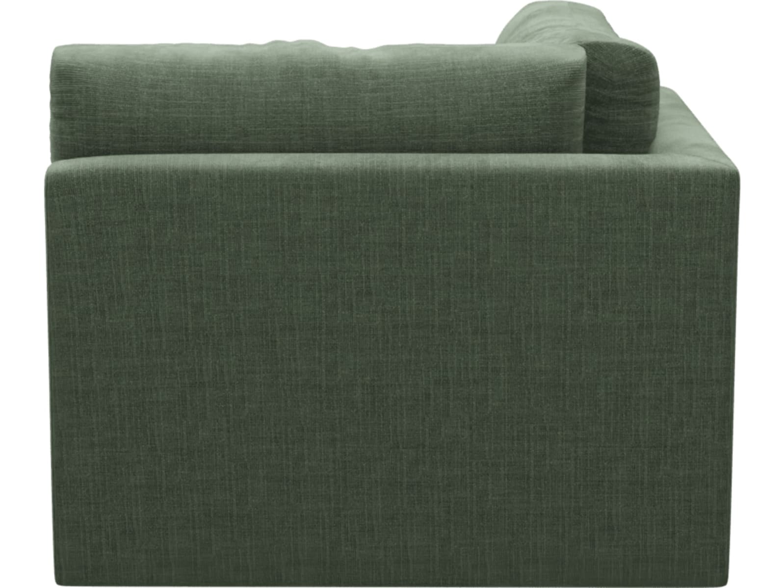 Haven Tribute Dark Jade Corner Sofa Chair Module color Tribute Dark Jade