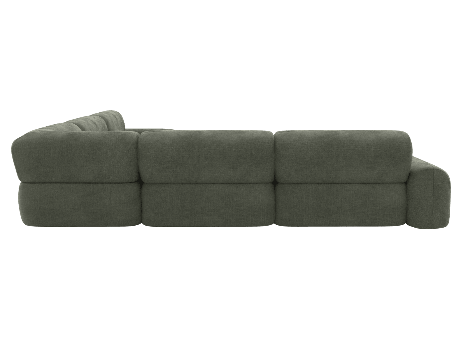 Beckett Tribute Dark Jade Modular Corner Sofa - 7 Seater color Tribute Dark Jade