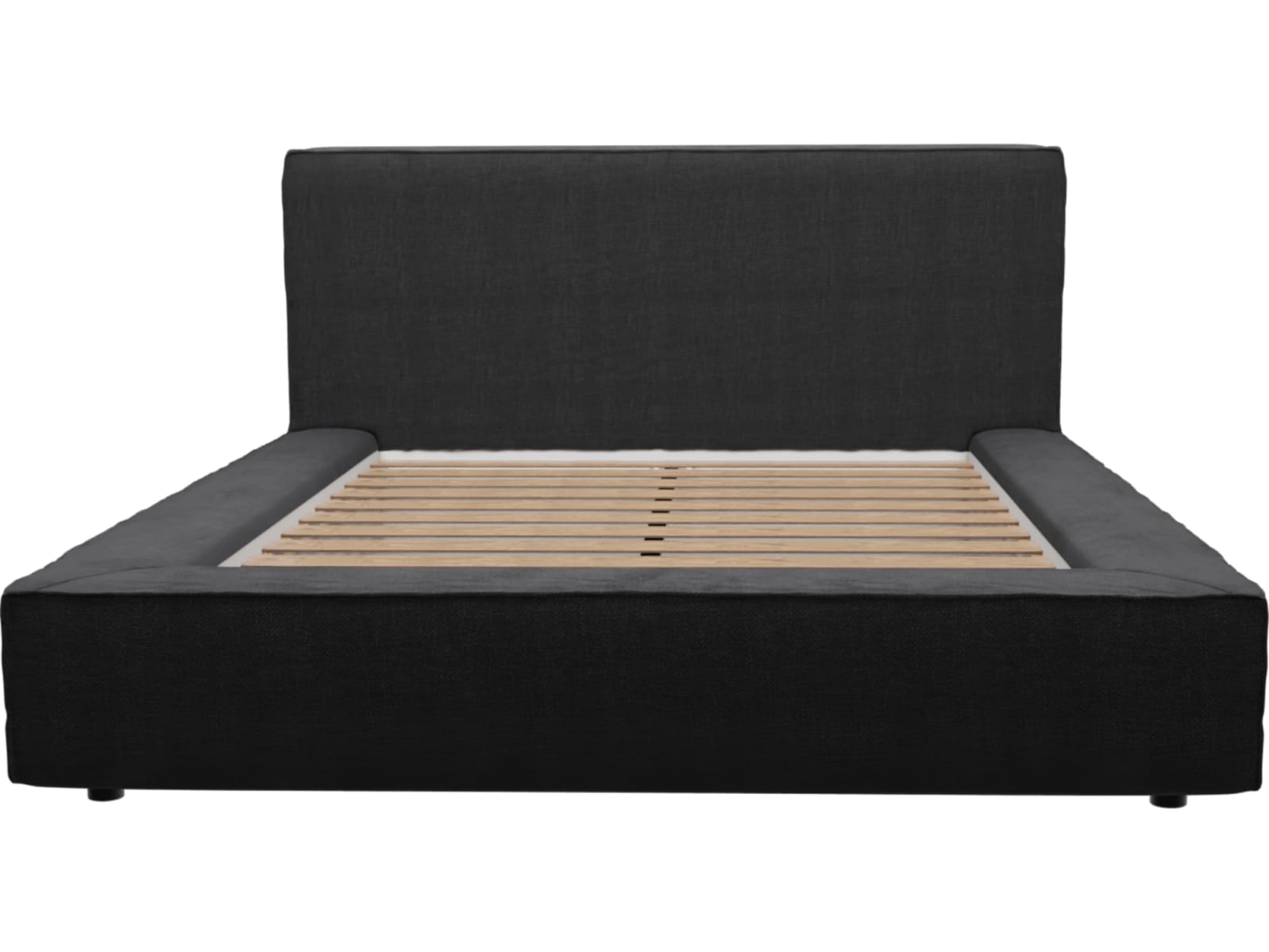 Riley Bed Frame Plaza Flint Grey color Plaza Flint Grey
