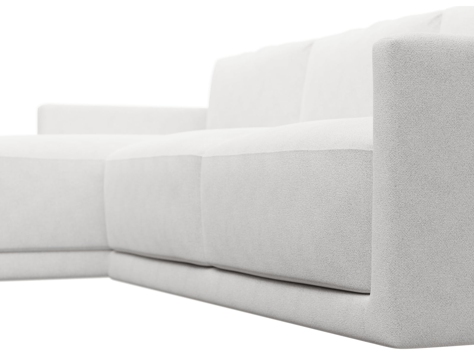 Haven Apt Noa Fog Chaise Sofa color Noa Fog