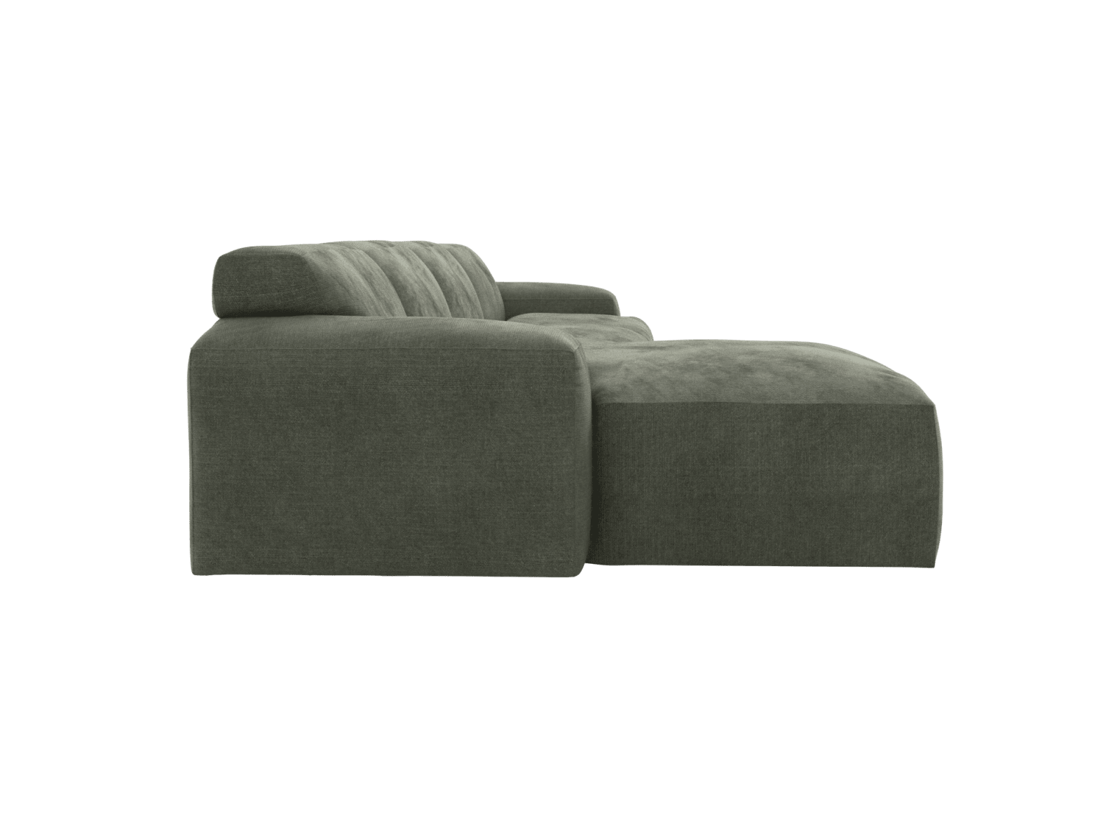 Copenhagen Tribute Dark Jade Chaise Sofa - 4 Seater color Tribute Dark Jade