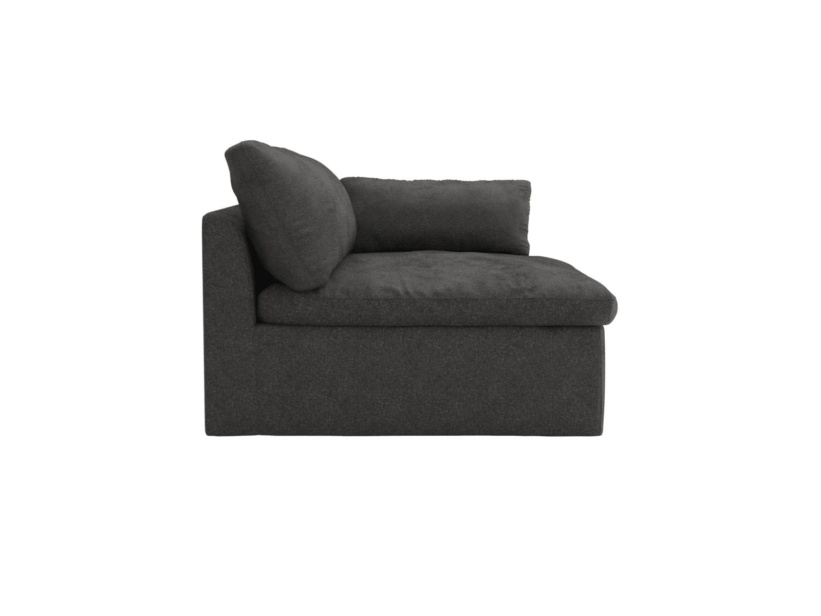 Retreat California Charcoal 1 Seat Right Arm Facing Sofa Module color California Charcoal