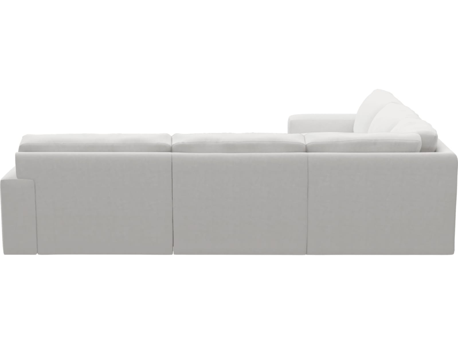 Monica Muse Frost Corner Sofa - 5 Seater color Muse Frost