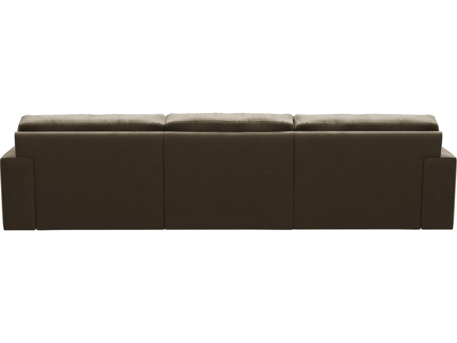 Monica Tribute Walnut Chaise Sofa - 3 Seater color Tribute Walnut