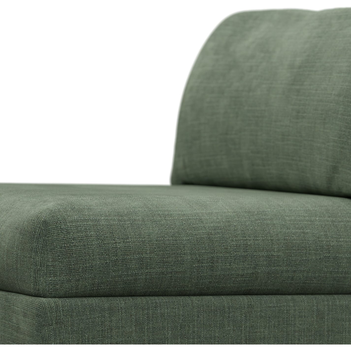 Finley Tribute Dark Jade Armless Sofa Chair Module color Tribute Dark Jade