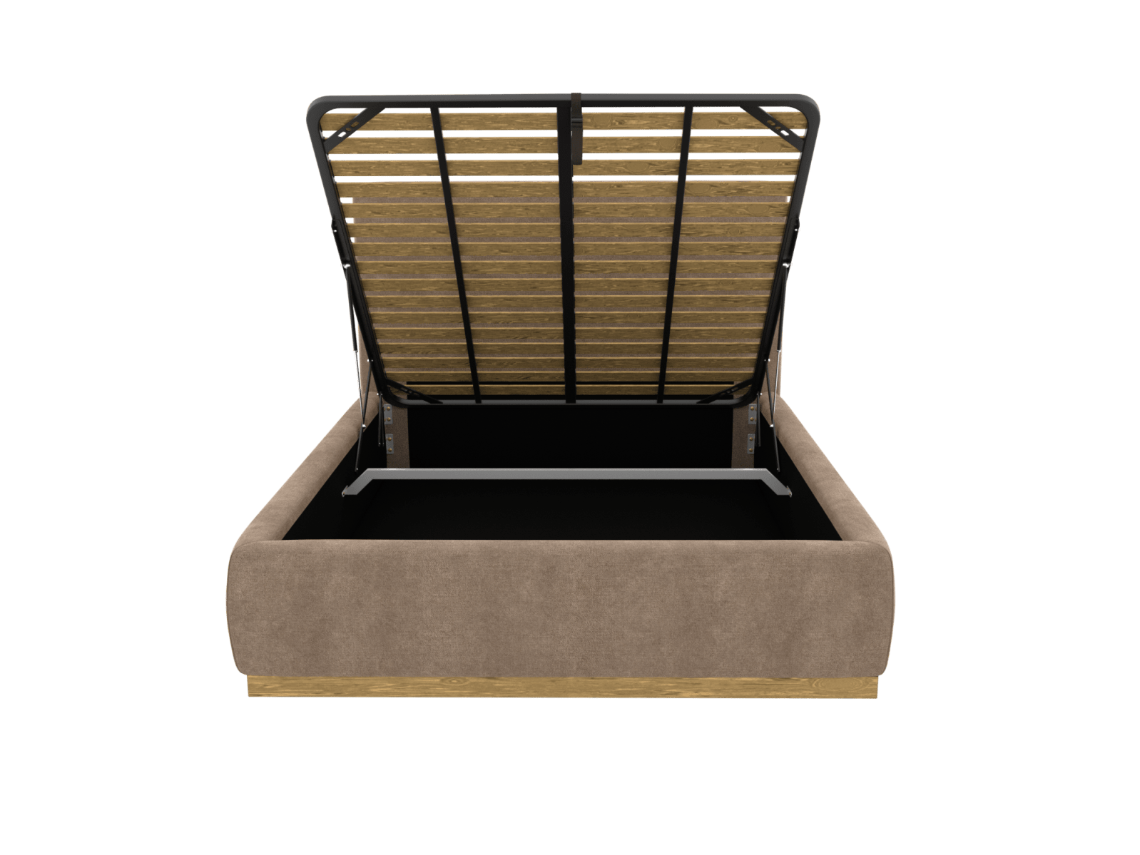 Haven Gas Lift Bed Tribute Walnut Queen color Tribute Walnut