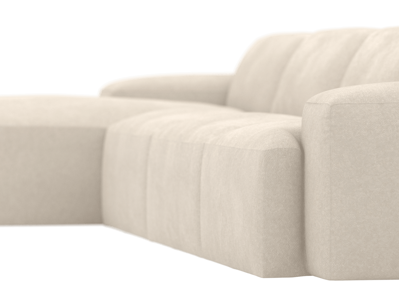 Copenhagen Tribute Shell Chaise Sofa - 4 Seater color Tribute Shell