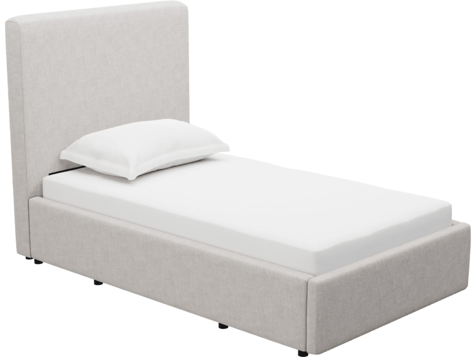 Aria Avon Mineral Right Drawer Storage Bed color Avon Mineral