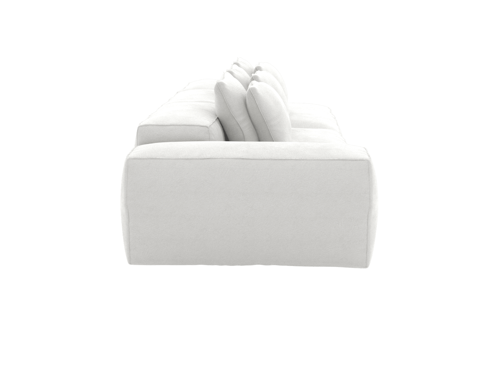 Riley Muse Frost 4 Seater Terminal Right Modular Sofa color Muse Frost