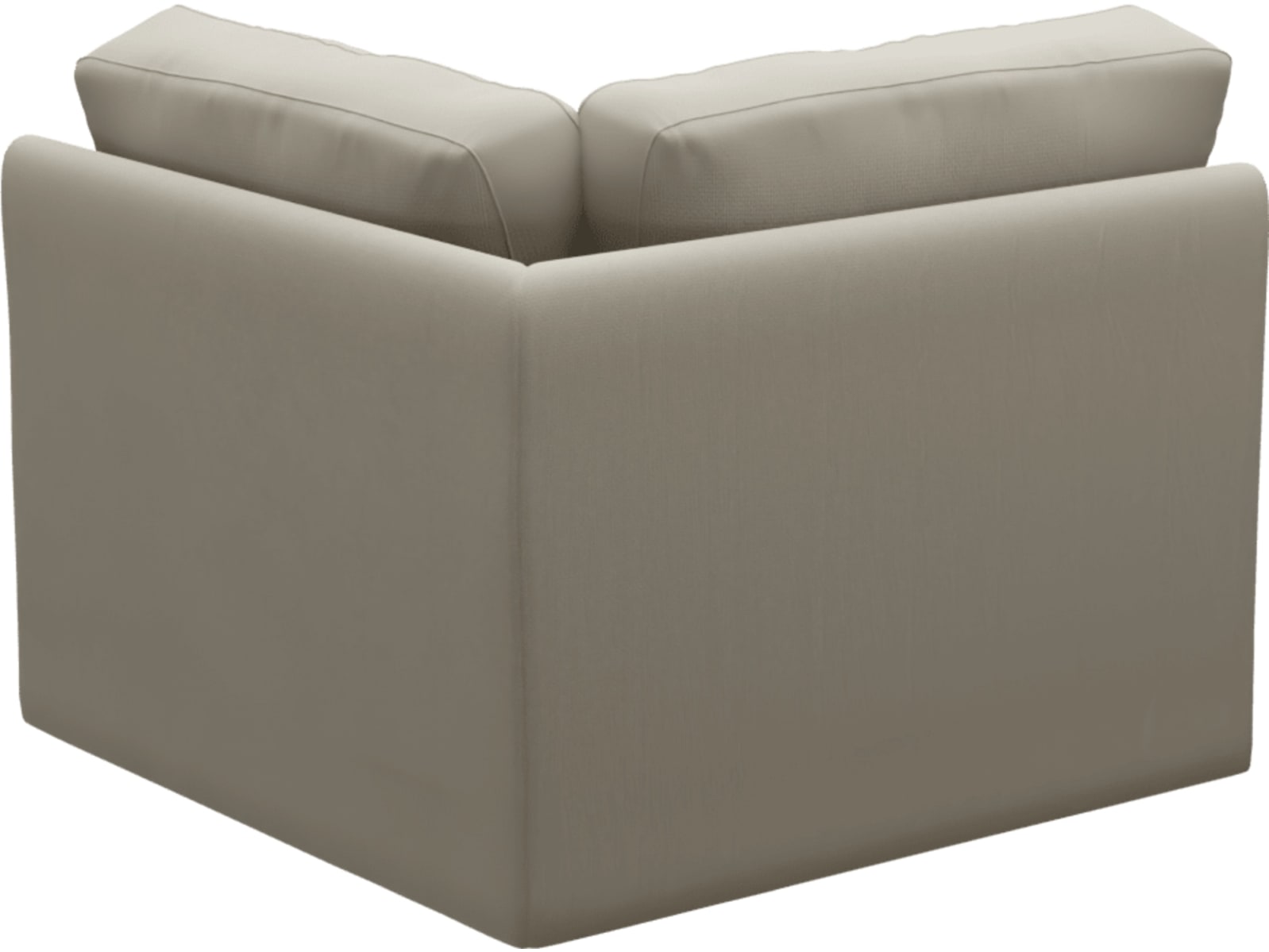 Monica Plaza Natural Corner Sofa Chair Module color Plaza Natural