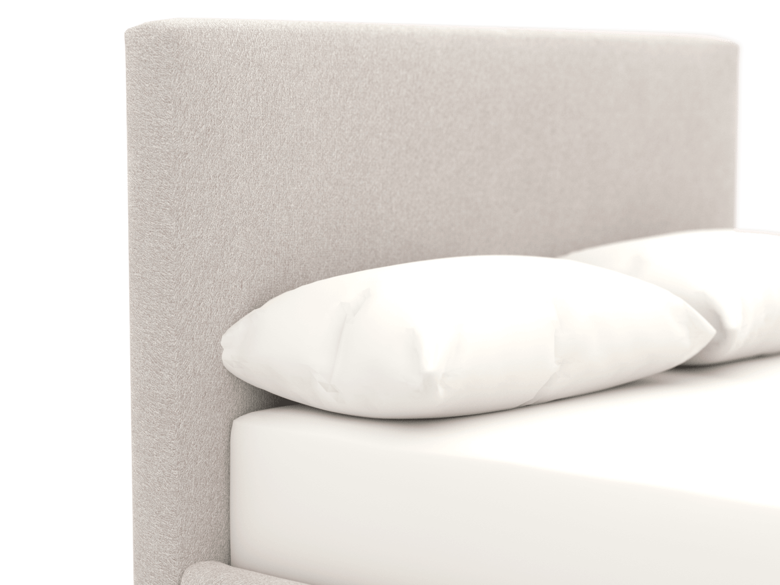 Haven Gas Lift Bed Toorak Pearl Queen color Toorak Pearl
