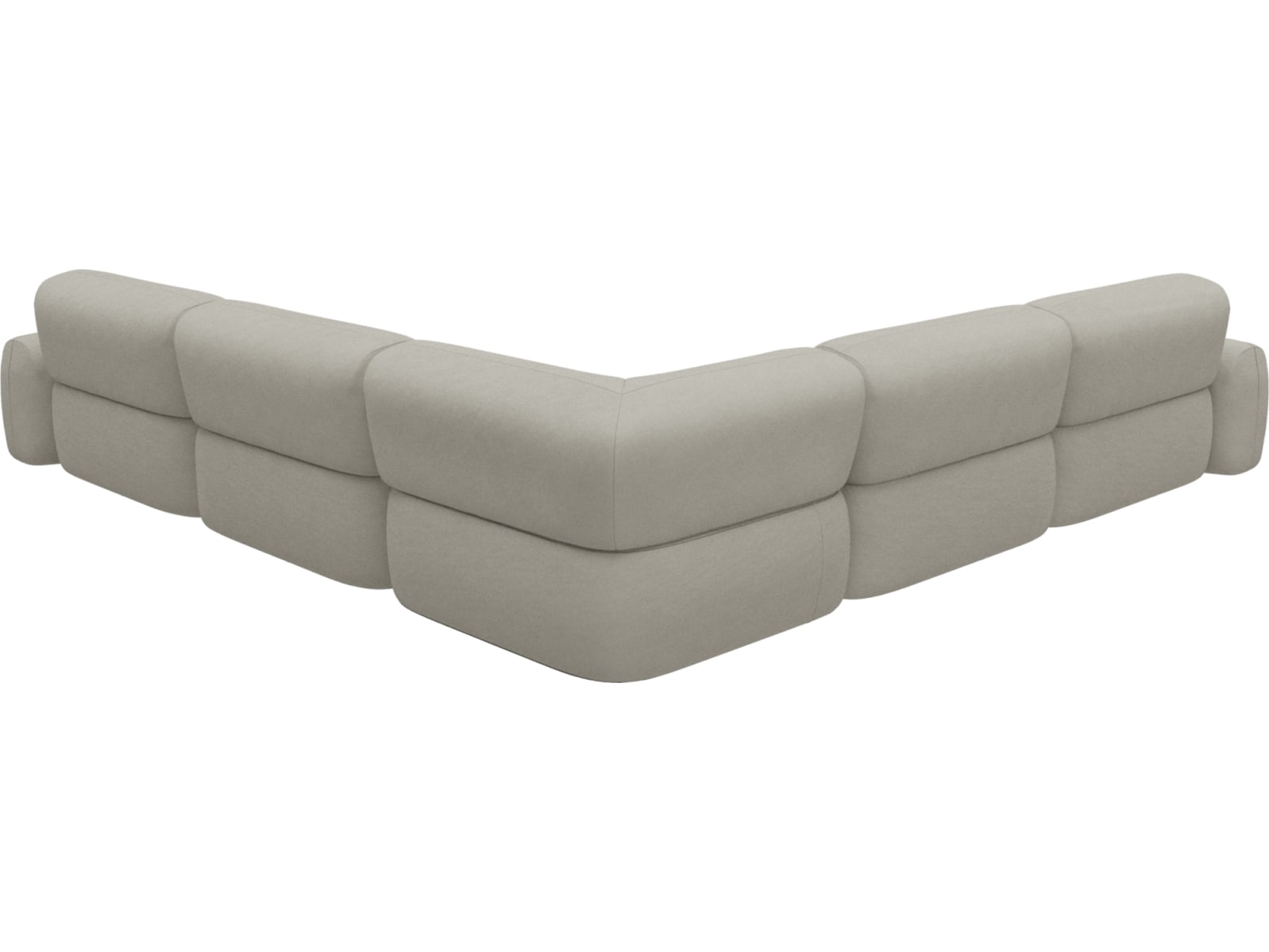Beckett California Ivory Modular Corner Sofa - 7 Piece color California Ivory