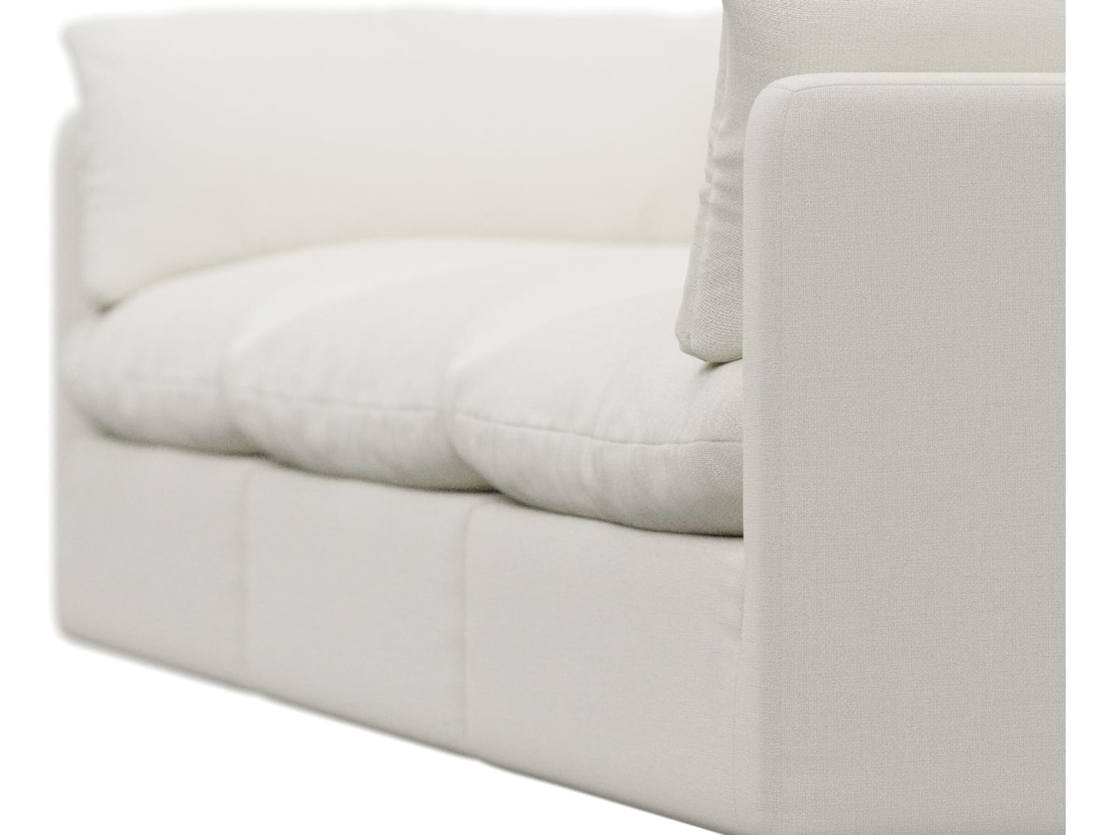 Willow Tribute Shell Modular Sofa - 3 Seater color Tribute Shell