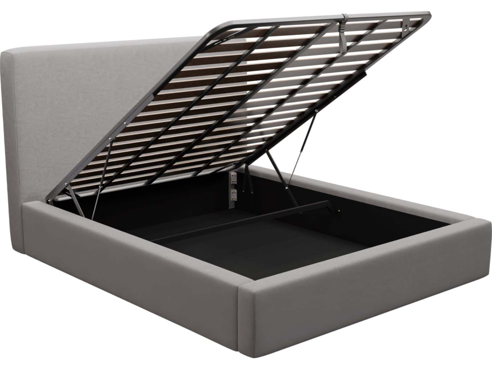 Felix Gas Lift Bed View Steel color View Steel