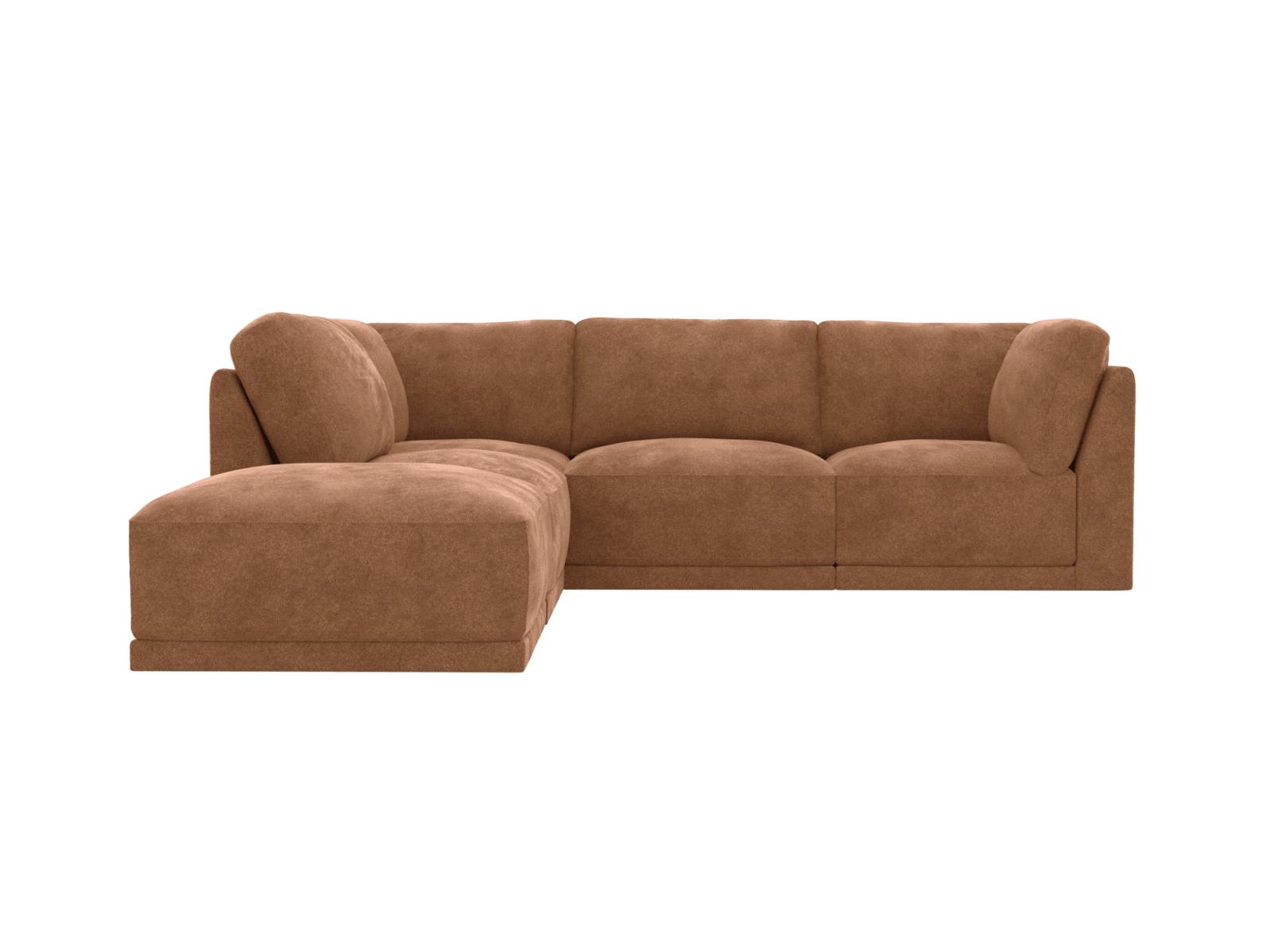 Emily Modular Sofa Tribute Chestnut - 5 Piece color Tribute Chestnut