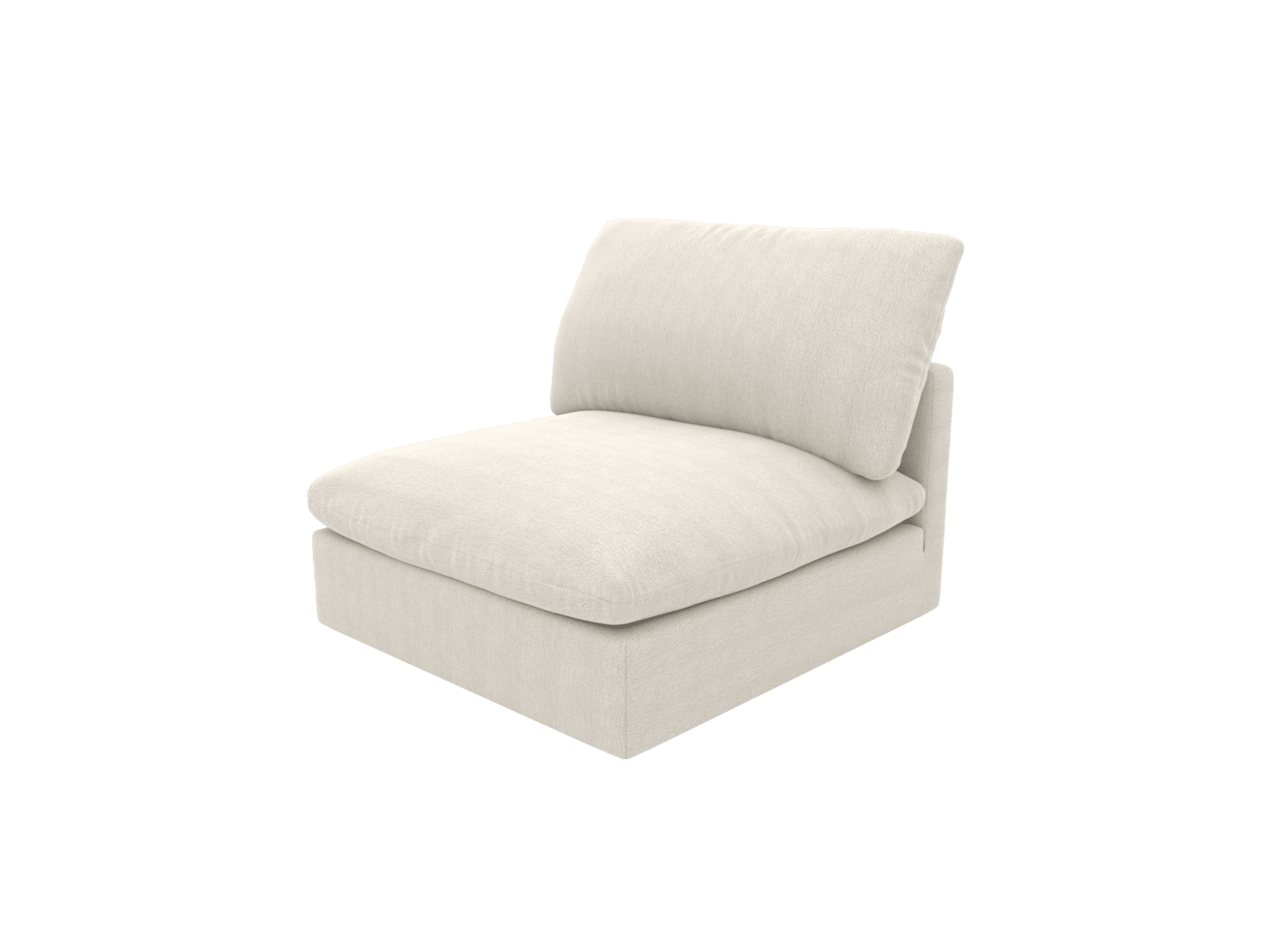 Willow California Ivory Armless Sofa Module color California Ivory