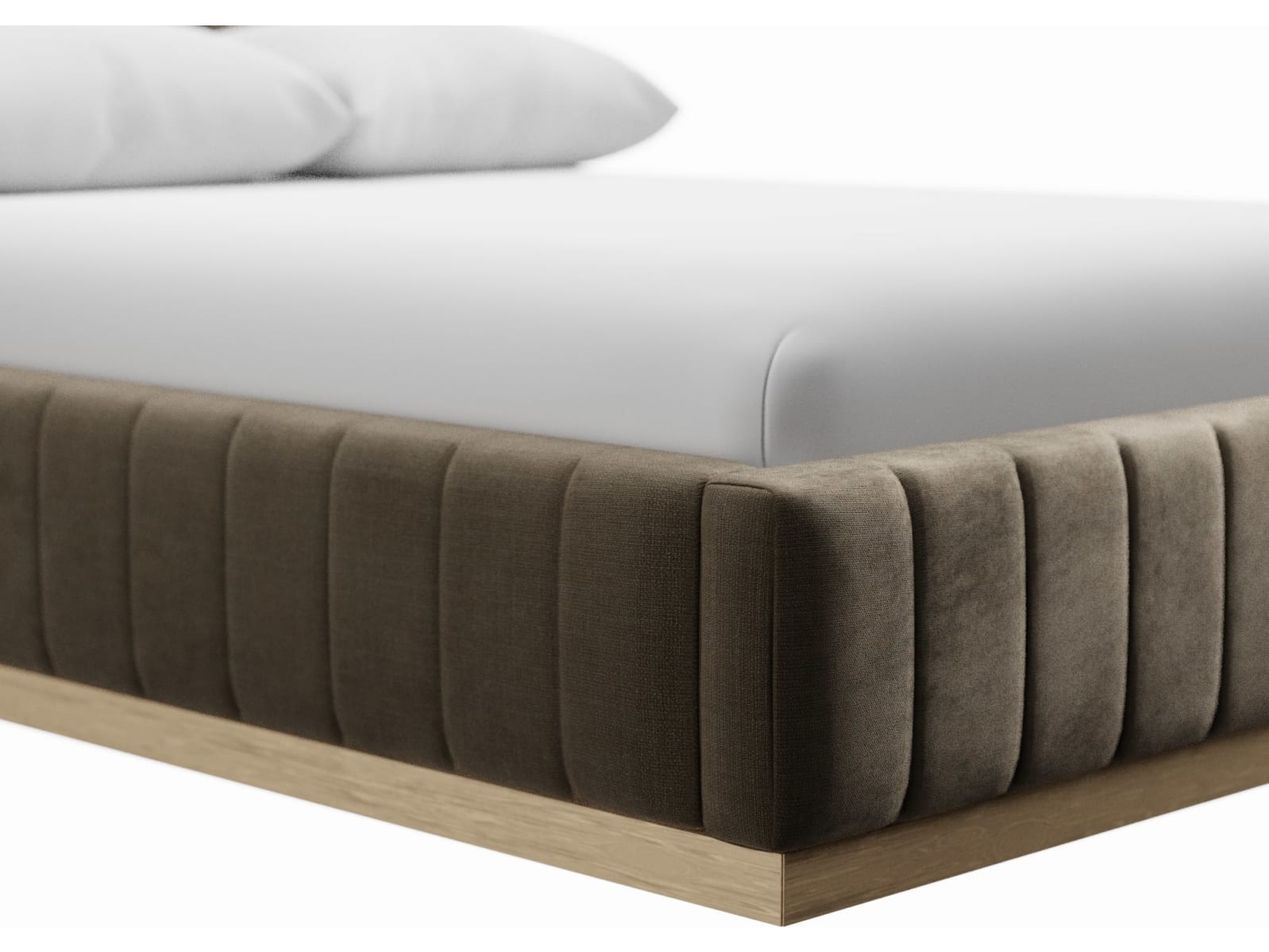 Brentwood Gas Lift Bed Tribute Walnut color Tribute Walnut