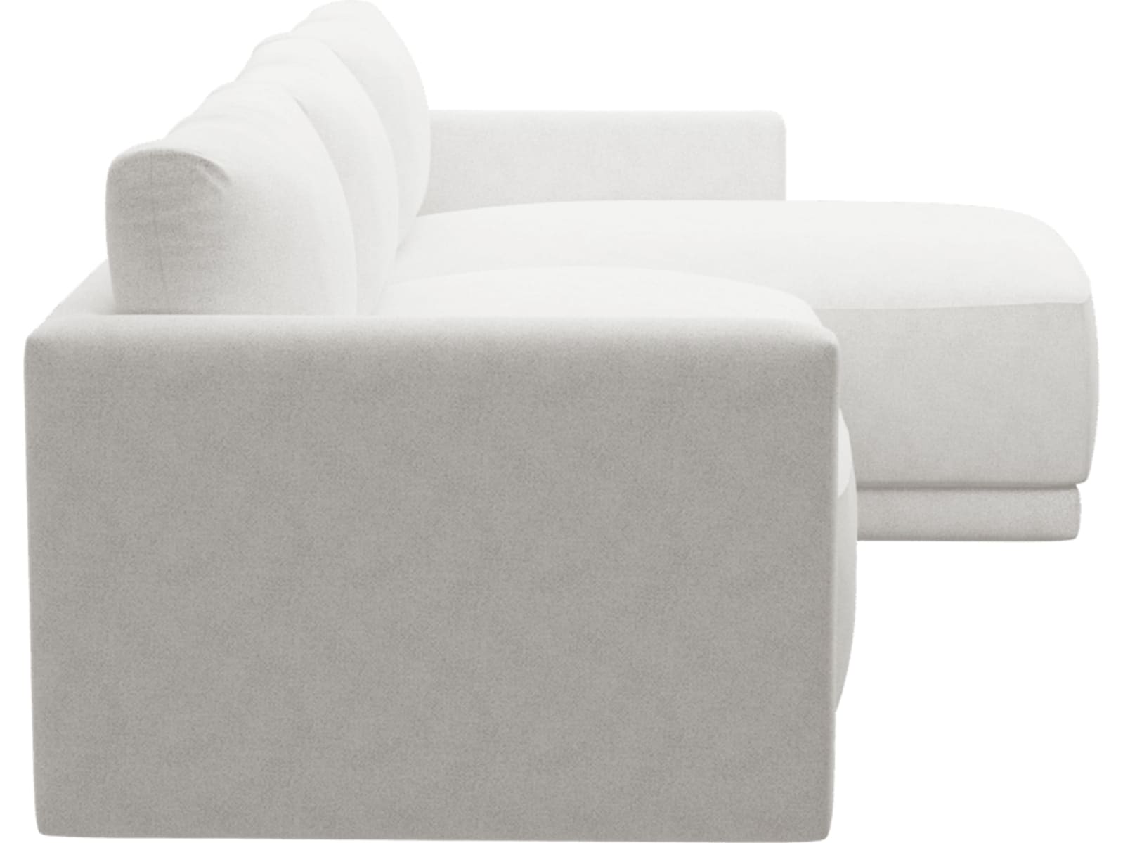 Haven Apt Noa Fog Chaise Sofa color Noa Fog