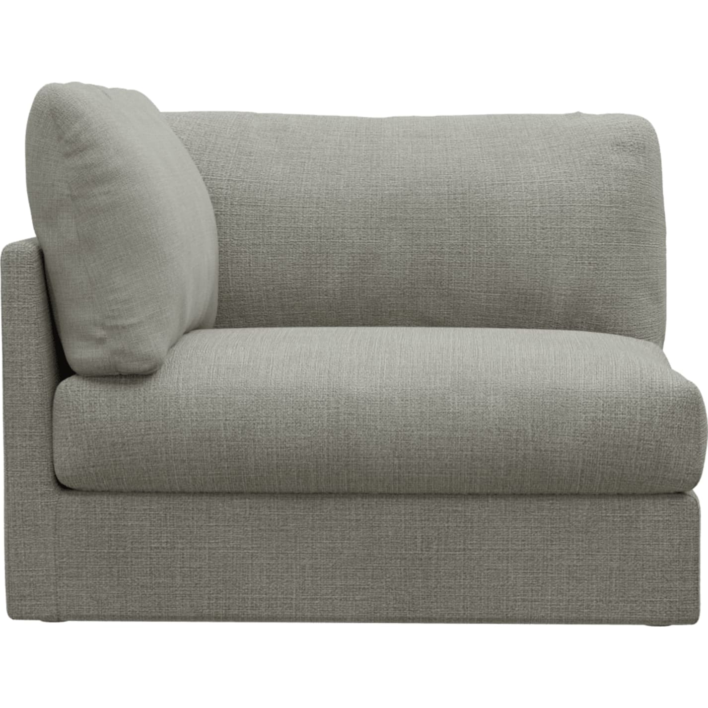 Finley Toorak Pebble Right Arm Facing Sofa Chair Module color Toorak Pebble