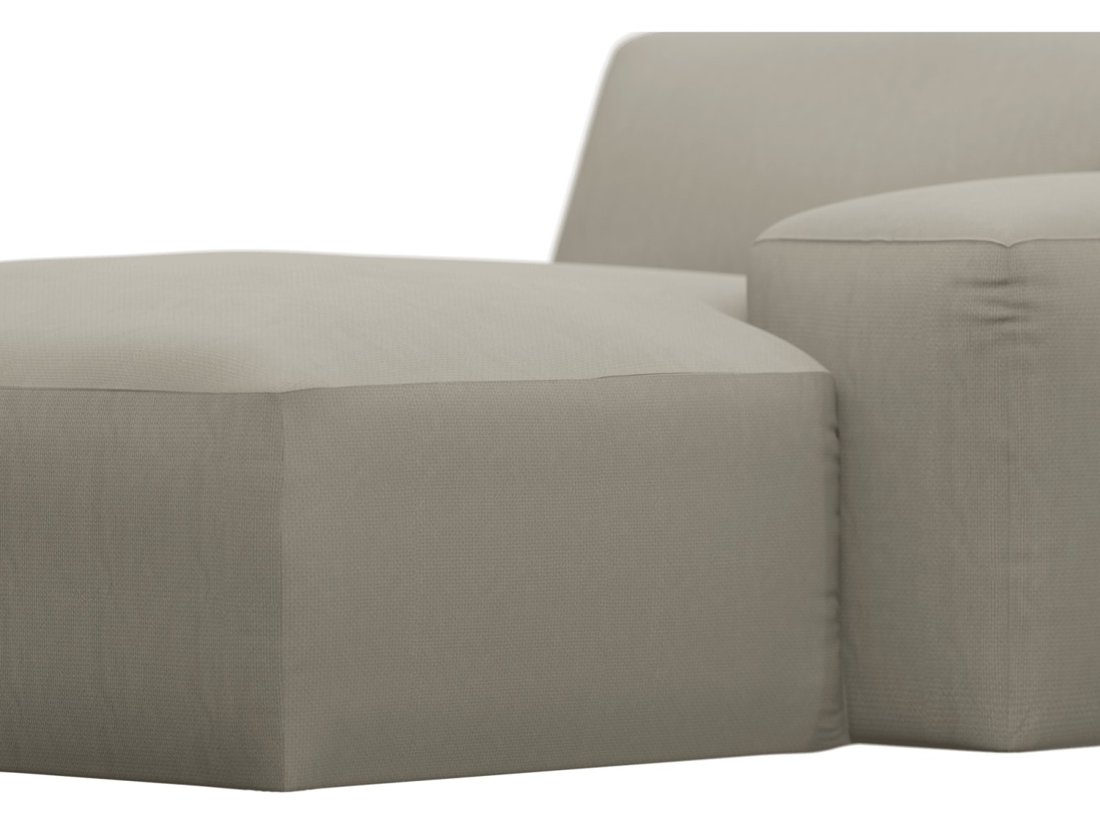 Copenhagen Plaza Natural Right Arm Facing Chaise Module color Plaza Natural