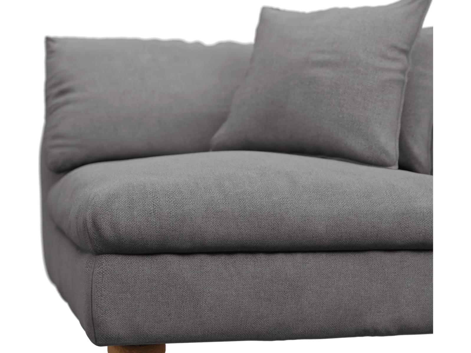 Tully California Slate Right Arm Facing Chair Module color California Slate