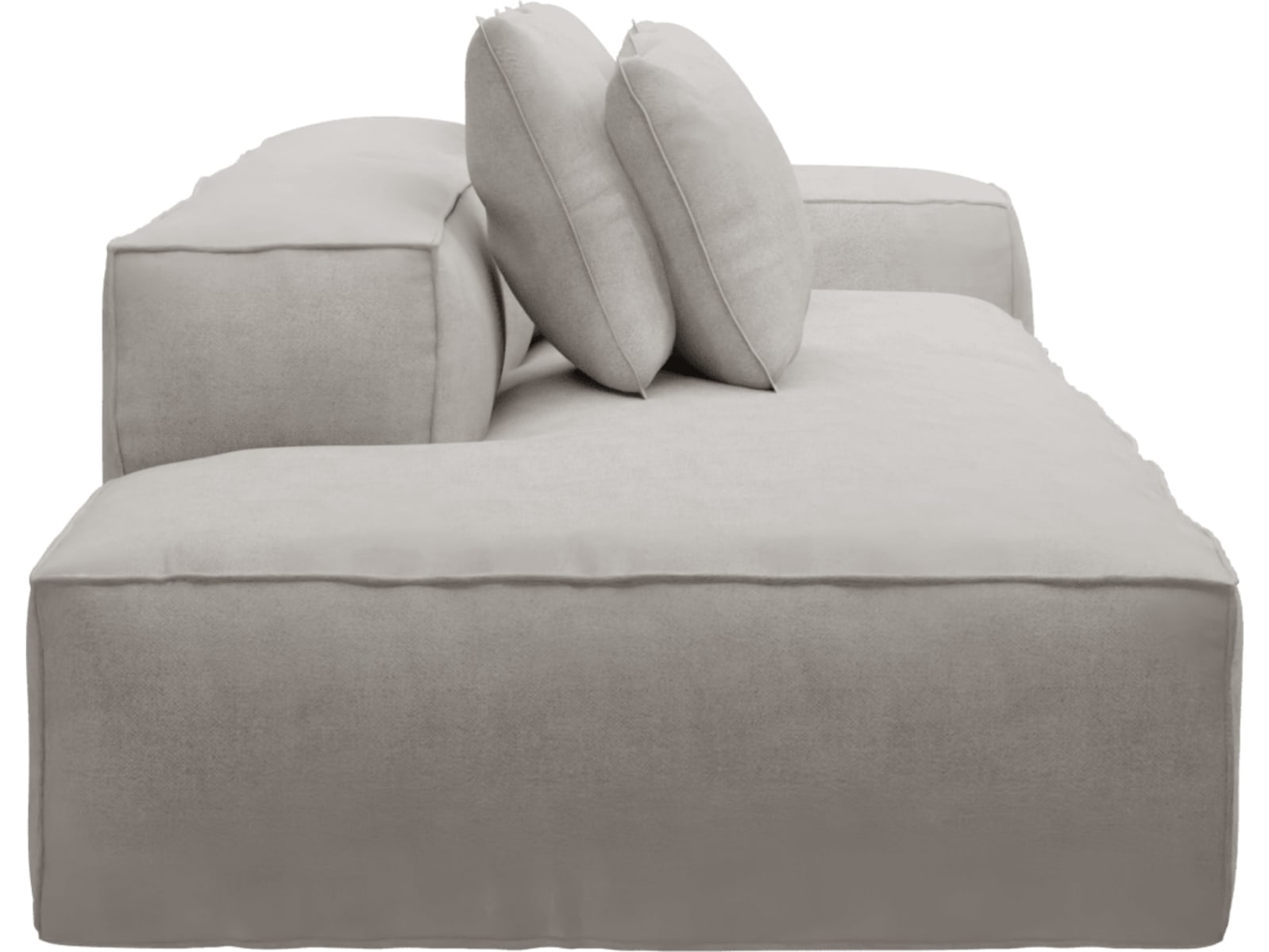 Riley Avon Mineral Modular Sofa - 1x Arm, 1x Armless, 1x Left Terminal color Avon Mineral