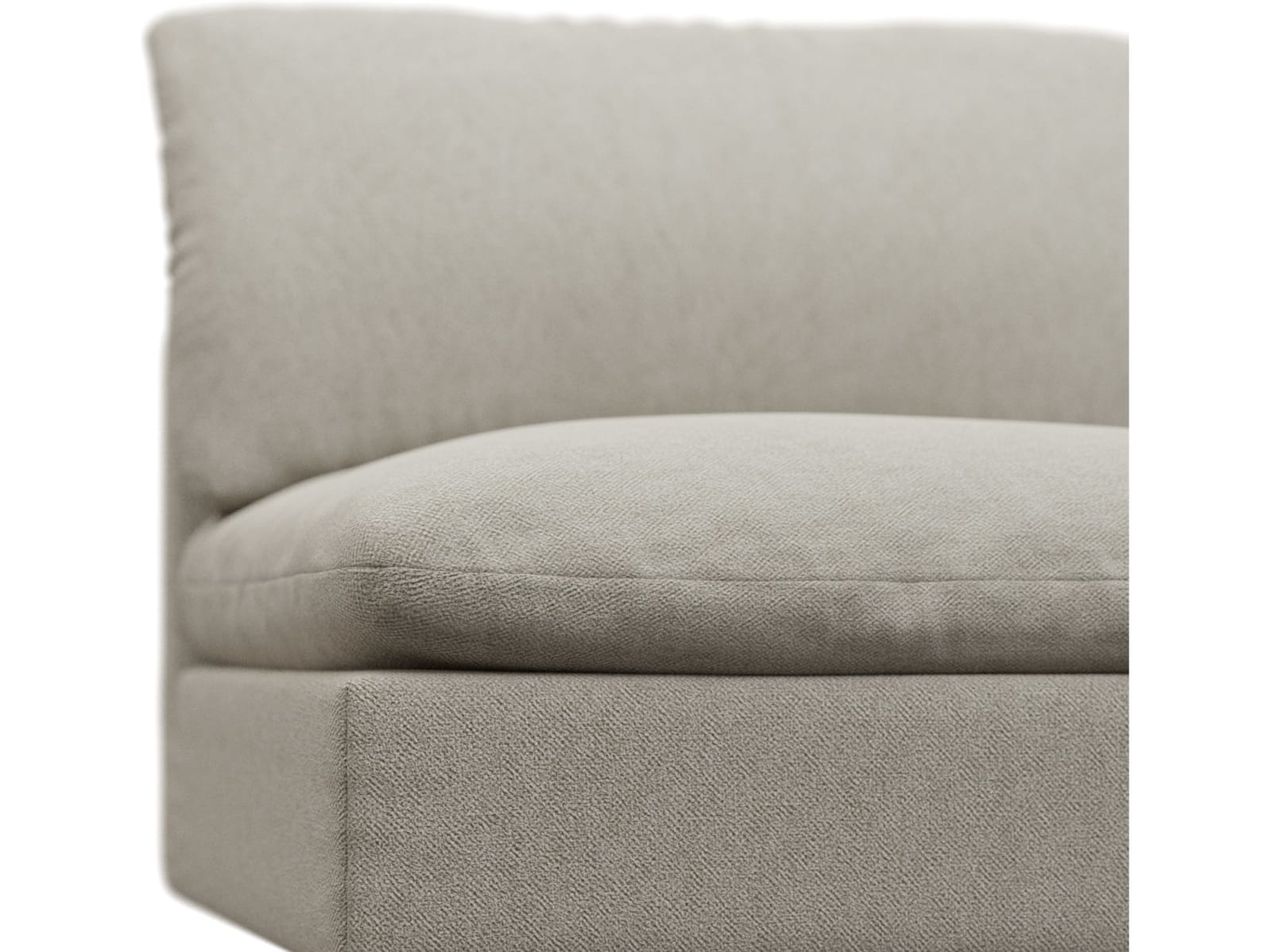 Willow Noa Desert Armless Sofa Module color Noa Desert