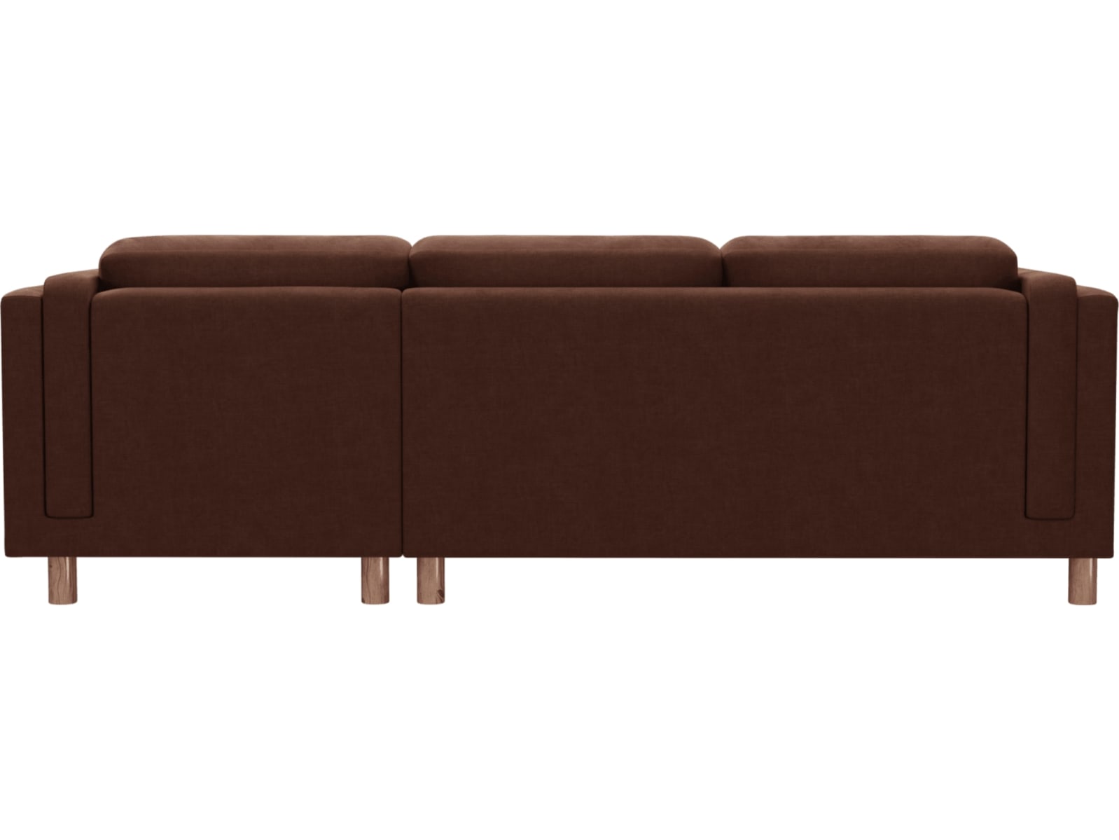 Hayes Muse Rust Chaise Sofa - 3 Seater color Muse Rust