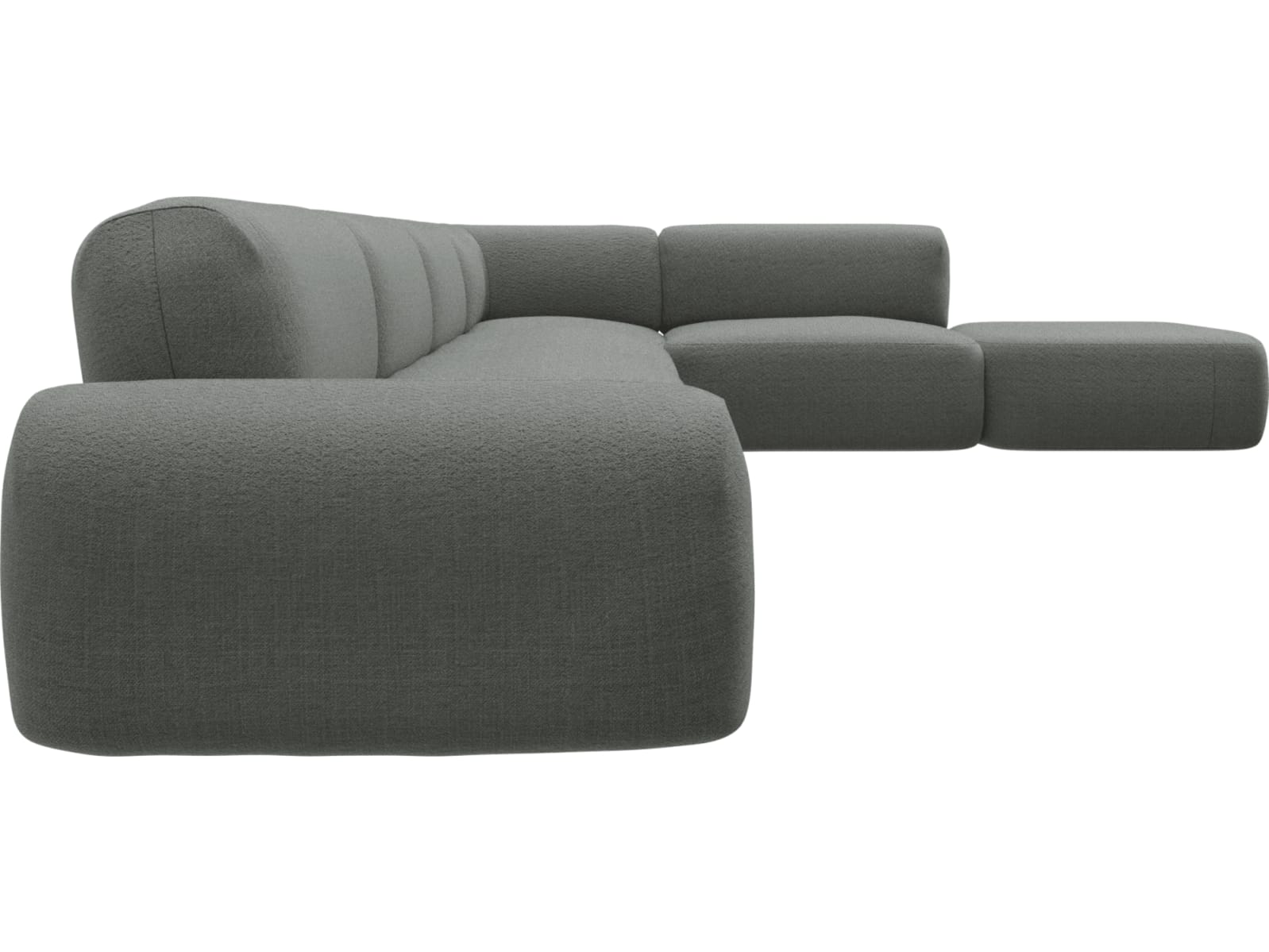 Beckett Tribute Storm Modular Sofa - 7 Piece color Tribute Storm