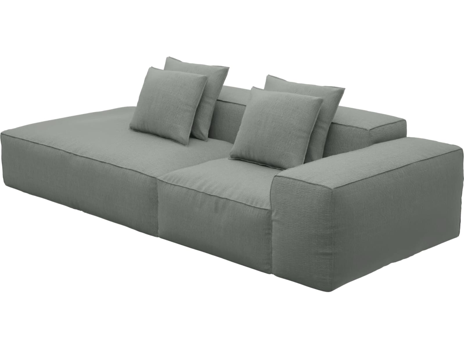Riley Tribute Storm Modular Sofa - 1x Arm, 1x Armless, 1x Left Terminal color Tribute Storm
