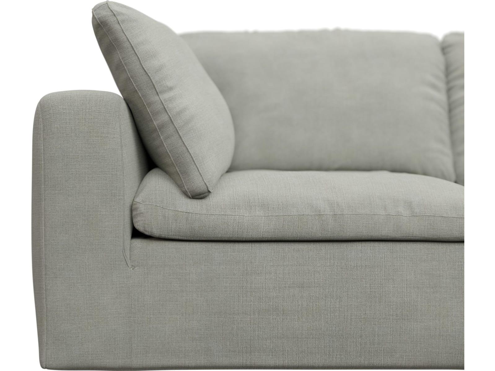 Cloud Deep Toorak Pebble Modular Sofa - 6 Piece color Toorak Pebble