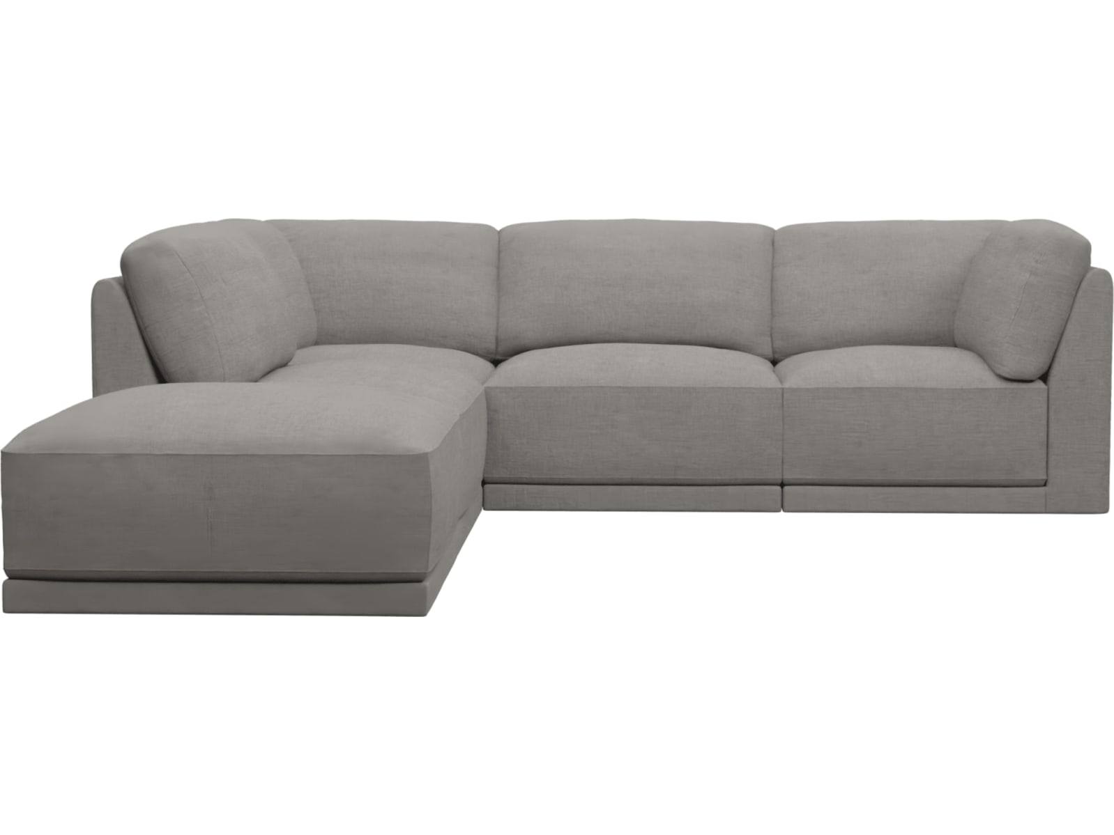 Emily Modular Sofa Isla Soft Grey - 5 Piece color Isla Soft Grey