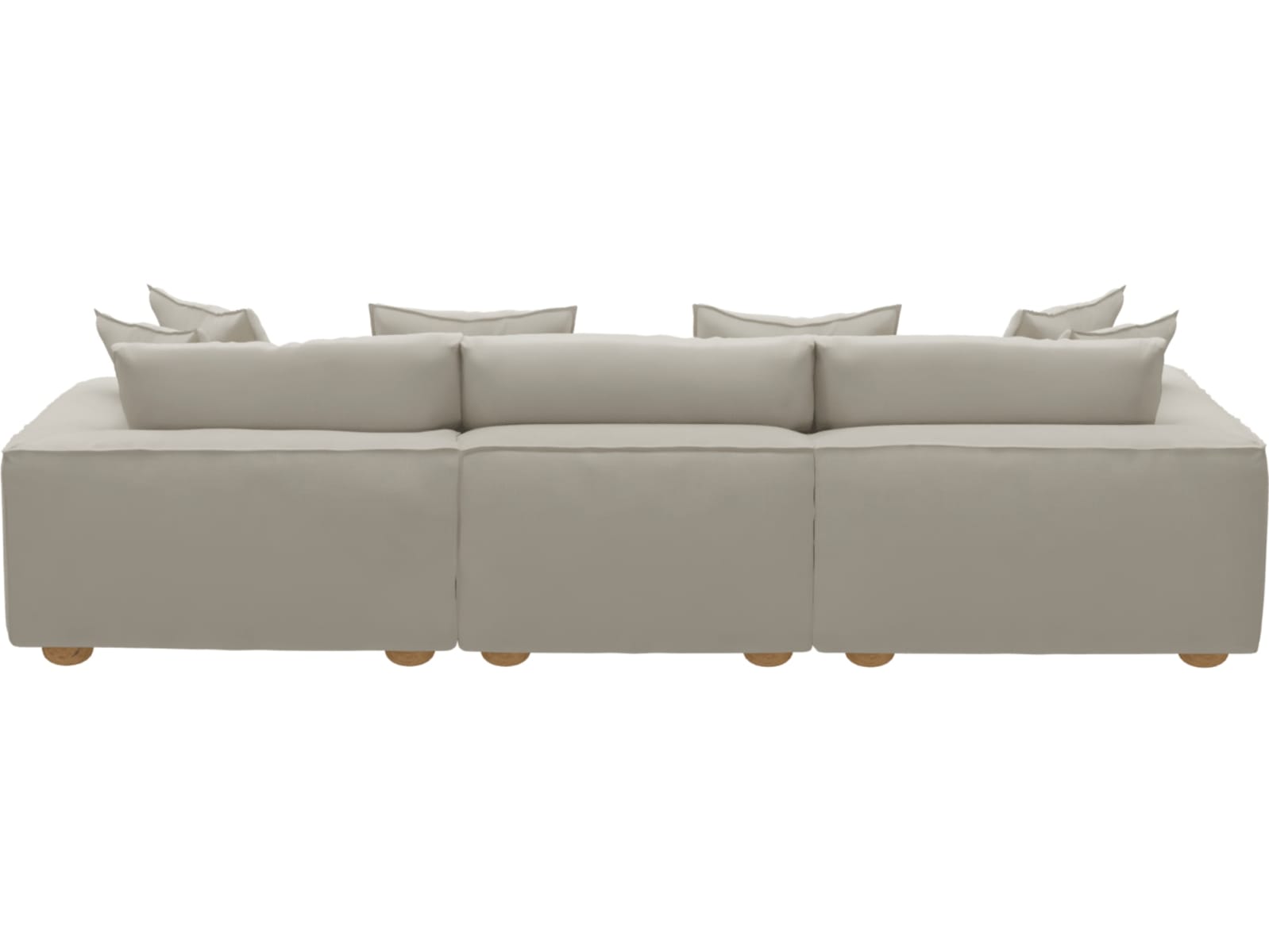 Tully Toorak Pearl Chaise Sofa - 3 Seater color Toorak Pearl