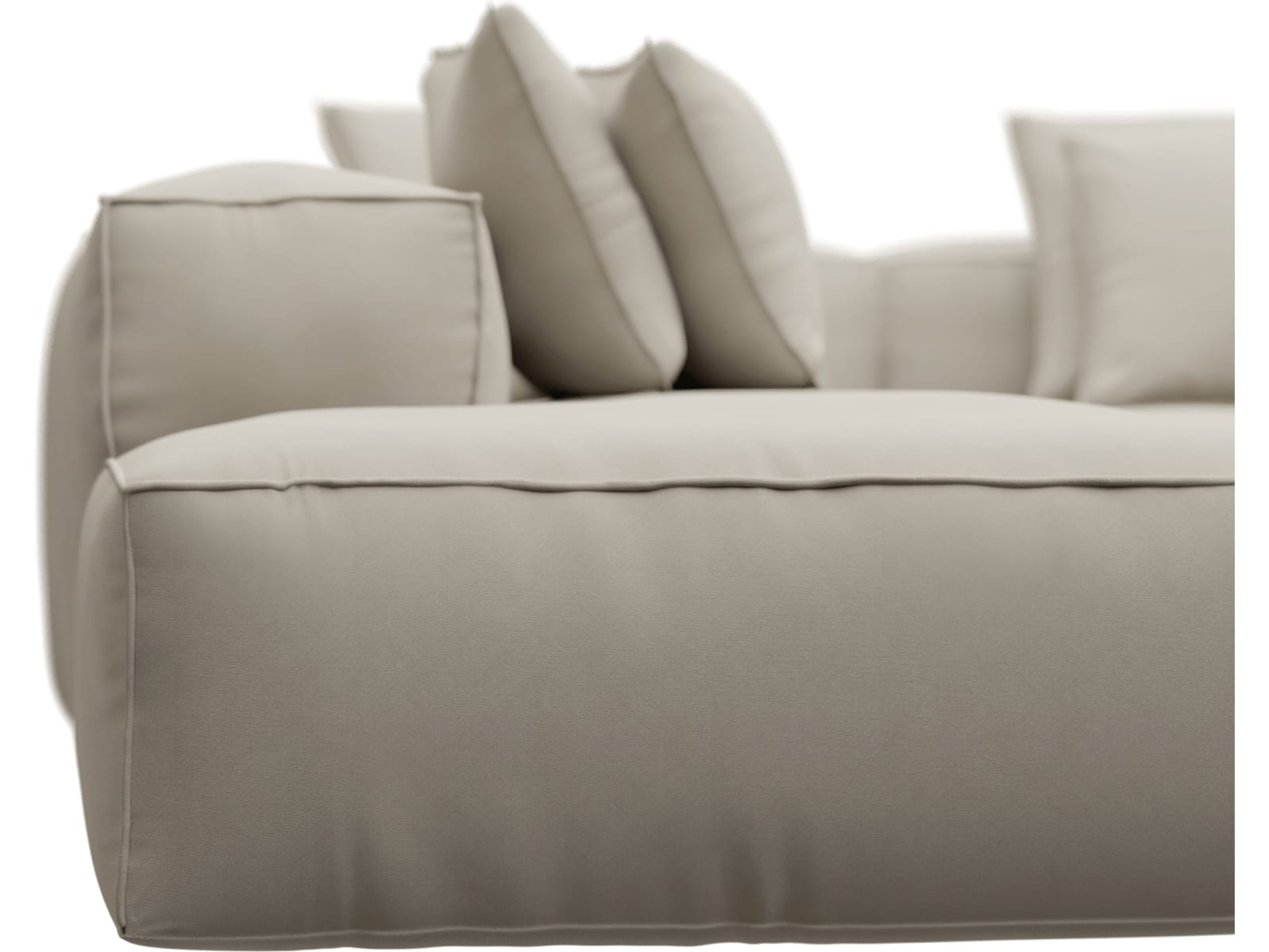 Riley Isla Sea Pearl Modular Sofa - Arm, 2x Armless, Corner, Left Terminal color Isla Sea Pearl