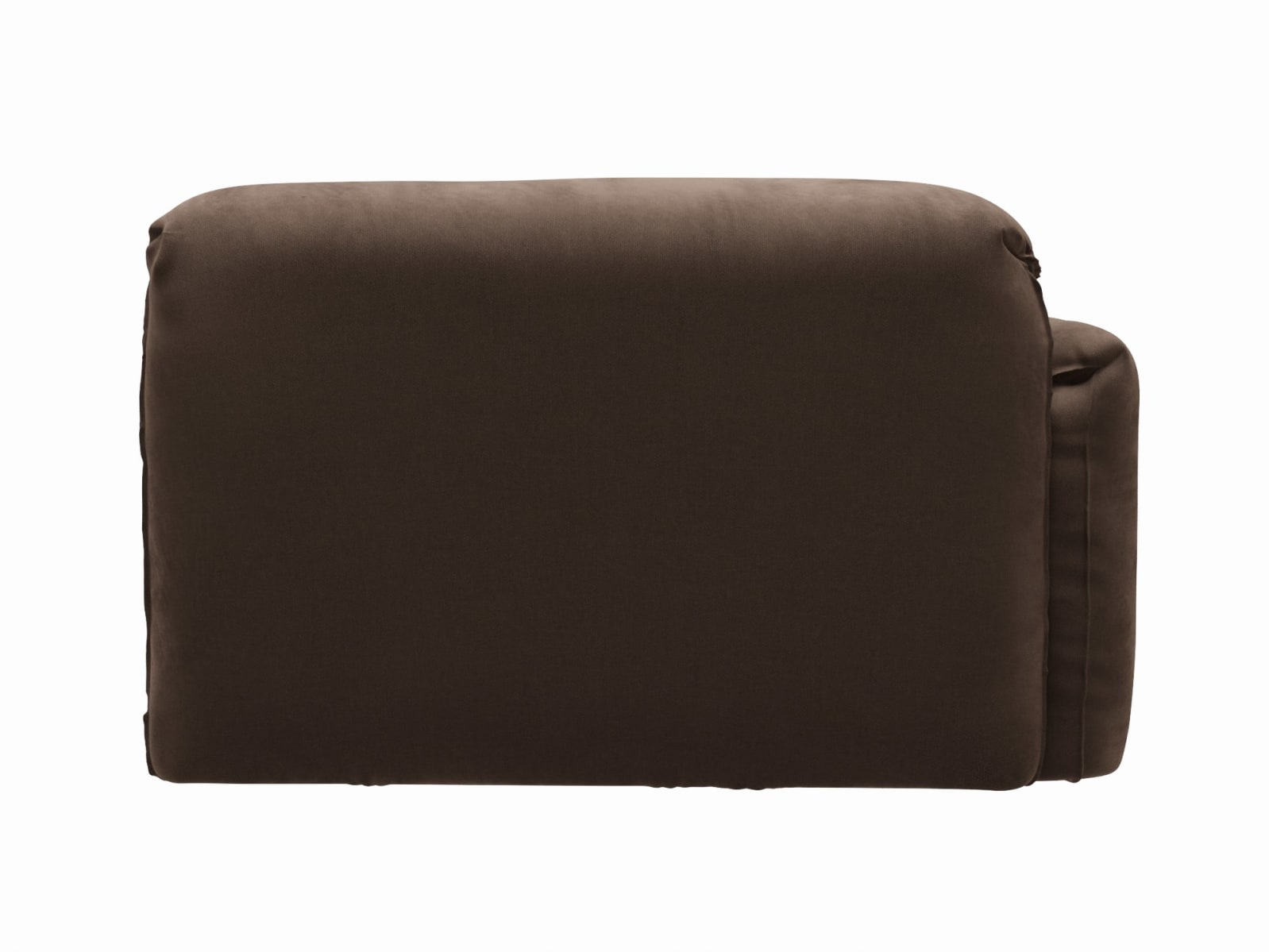 Clarence Muse Chocolate 2 Seat Left Arm Facing Sofa Module color Muse Chocolate