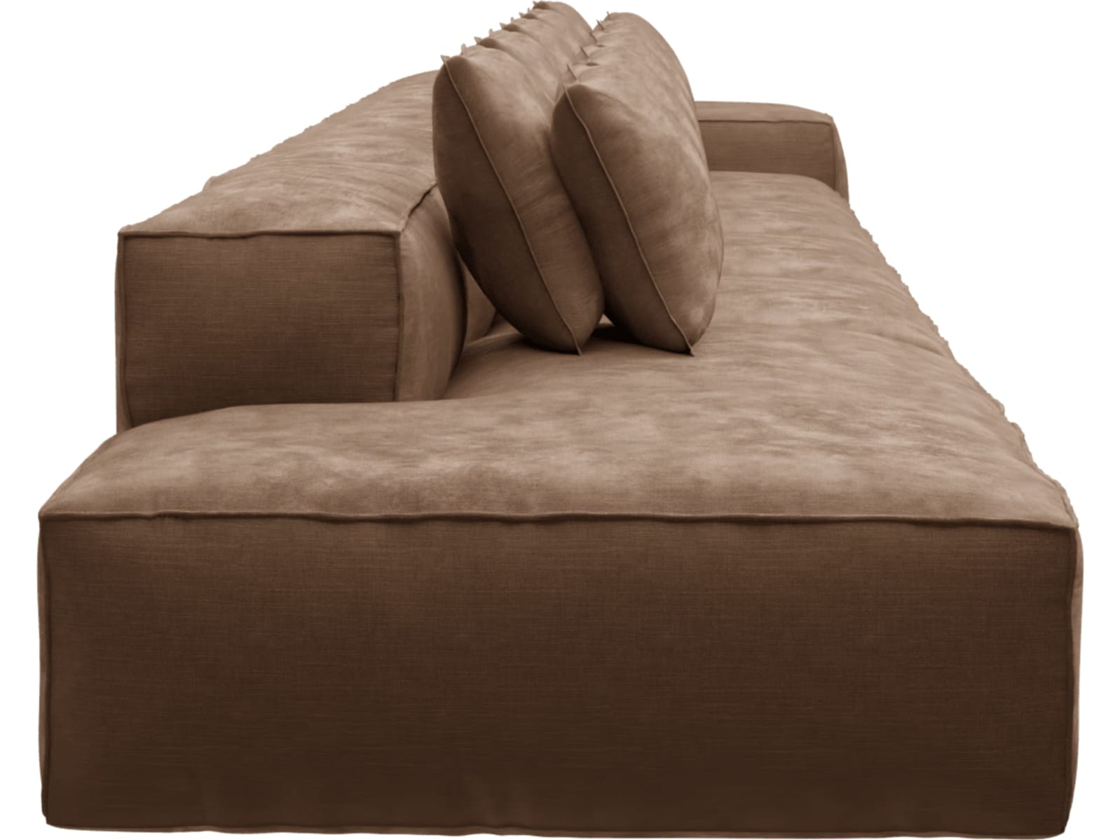 Riley Tribute Chestnut Modular Sofa - 1x Arm, 4x Armless, 1x Left Terminal color Tribute Chestnut