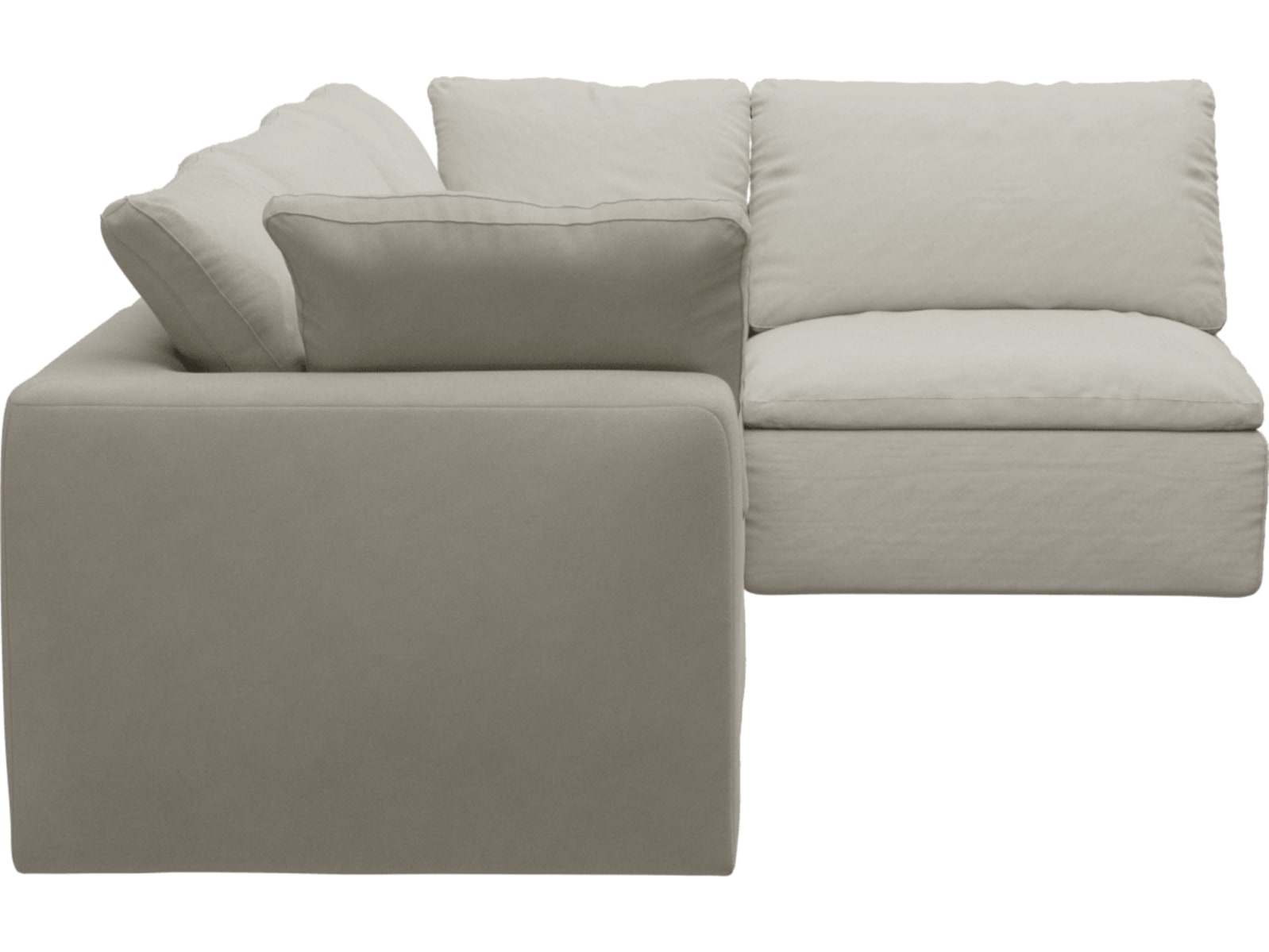 Cloud California Ivory Modular Sofa - 4 Piece color California Ivory