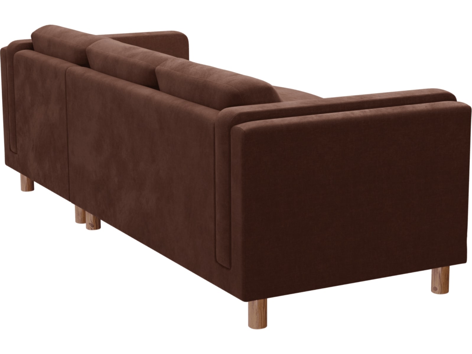 Hayes Muse Rust Chaise Sofa - 3 Seater color Muse Rust