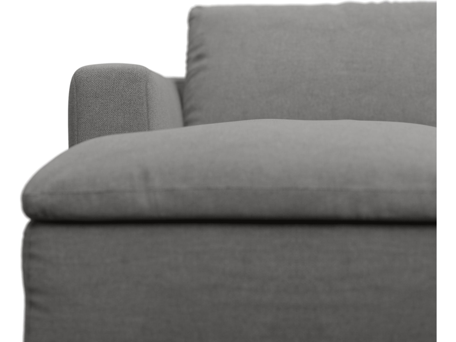 Cloud Deep California Slate Modular Sofa - 3 Seater Chaise color California Slate