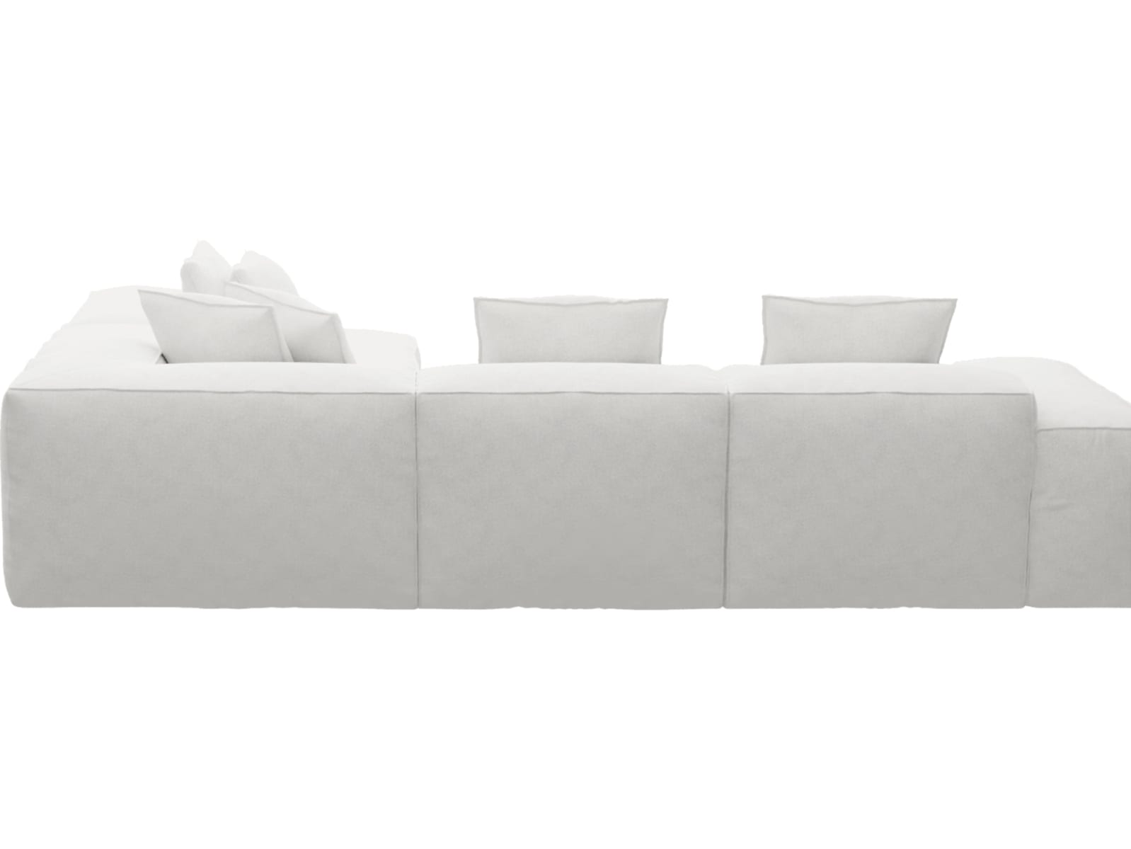 Riley Noa Fog Modular Sofa - Arm, 2x Armless, Corner, Right Terminal color Noa Fog
