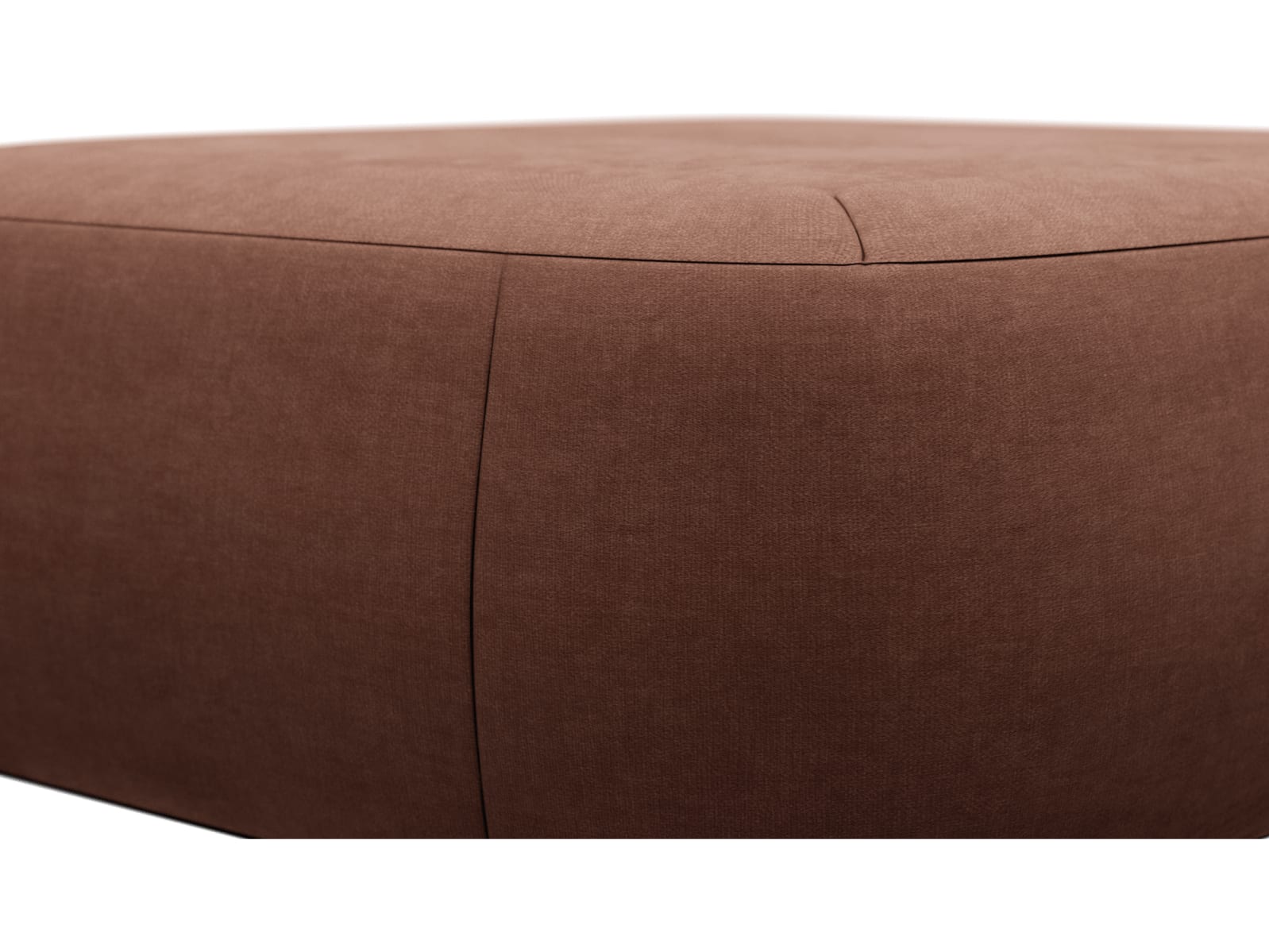 Beckett Muse Rust Sofa Module Ottoman color Muse Rust