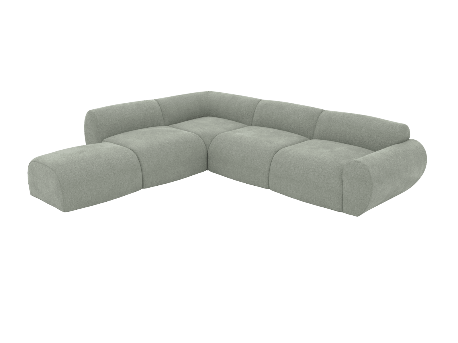 Malmo Avon Sage Sofa - 5 Seater LAF Terminal color Avon Sage