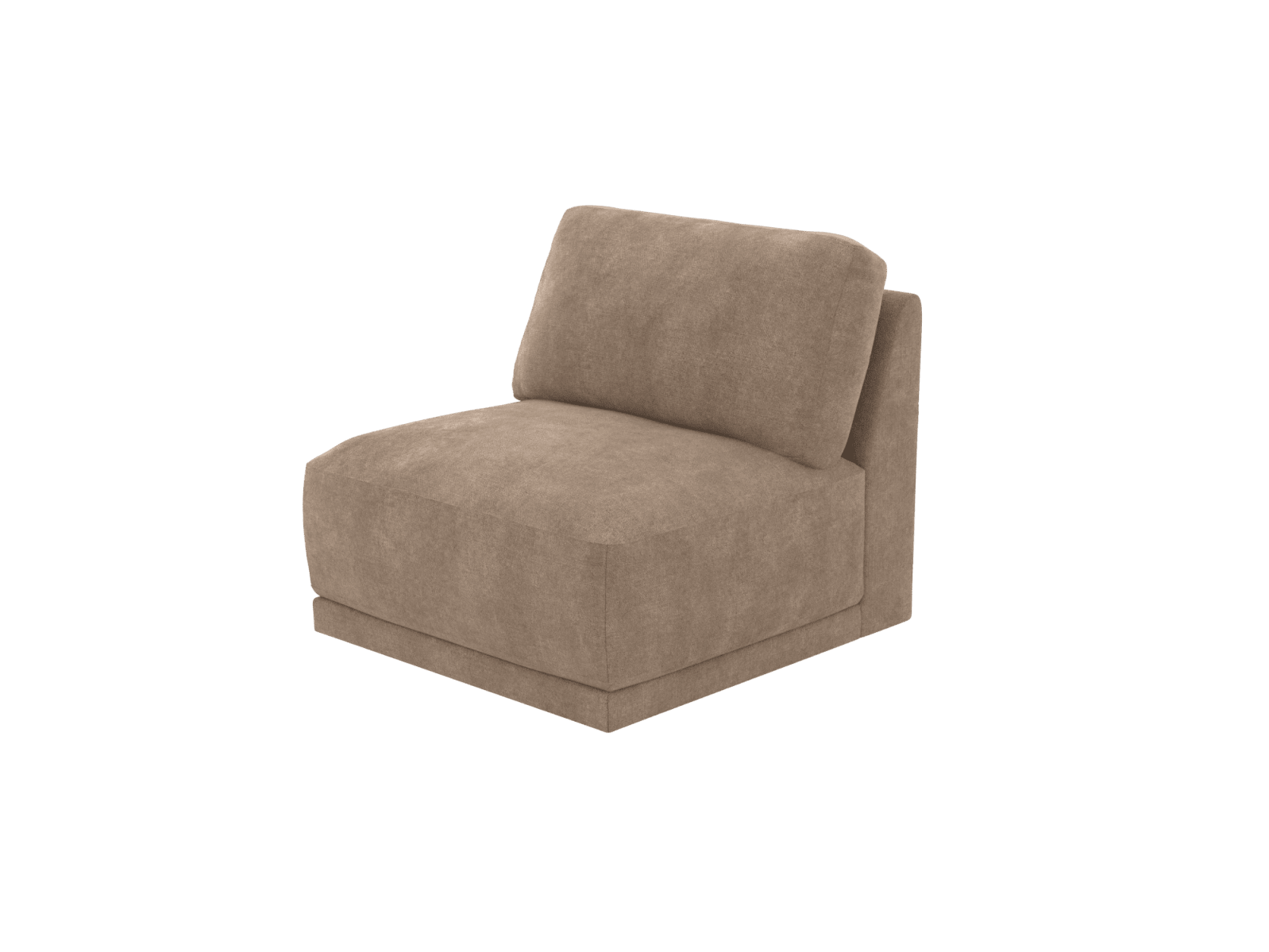 Emily Armless Chair Module Tribute Walnut color Tribute Walnut
