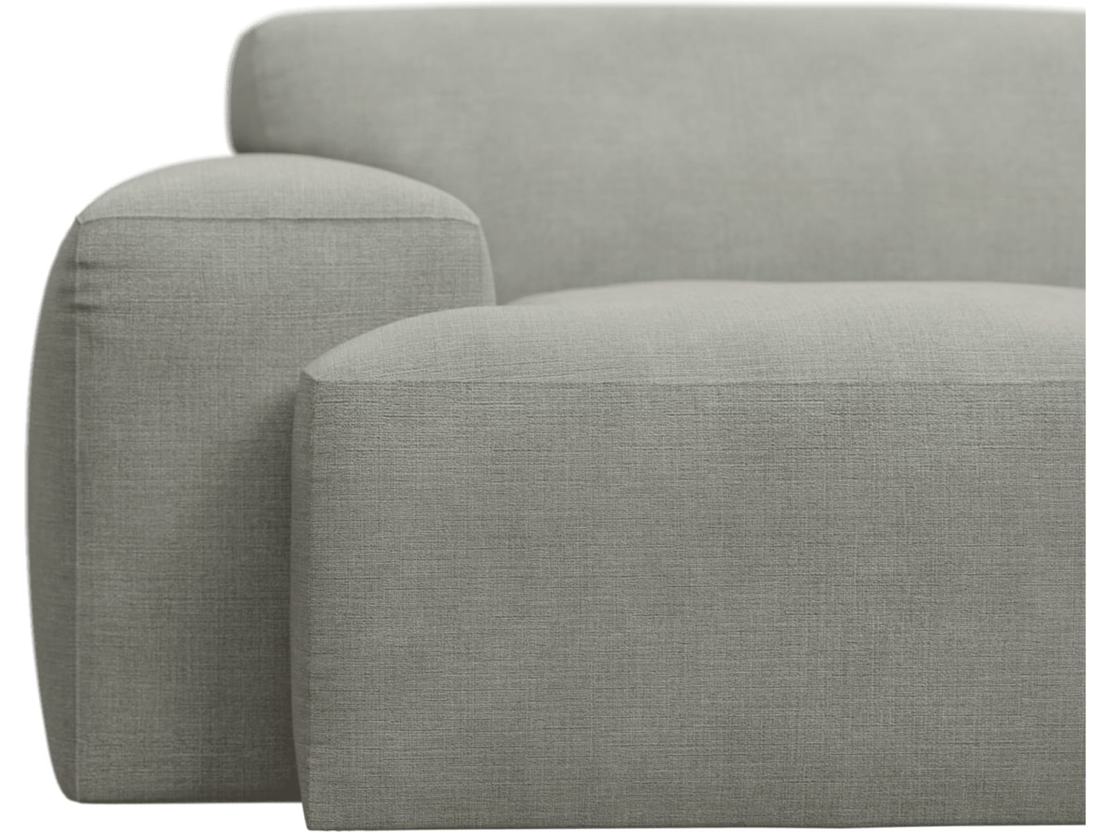 Copenhagen Toorak Pebble Chaise Sofa - 3 Seater color Toorak Pebble